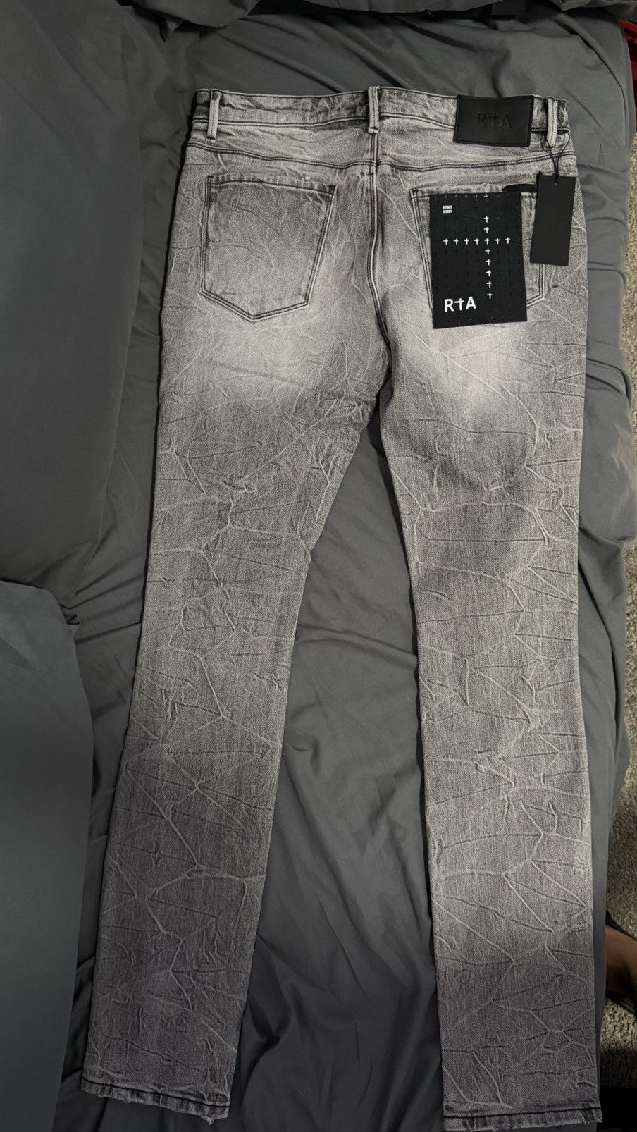 Rta RTA Bryant Jean " Luna Grey " Size US 33 - 4 Thumbnail
