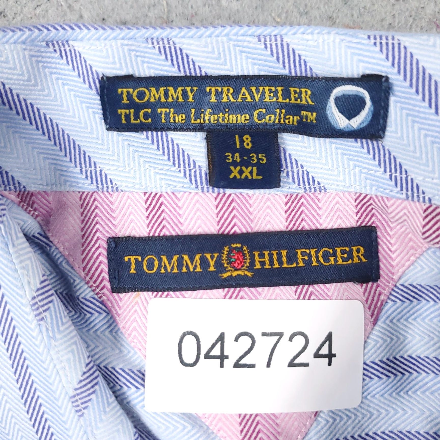 Tommy Hilfiger Tommy Hilfiger Casual Button-Up Shirt Mens 2XL Blue Striped Long Sleeve Preppy Size US XXL / EU 58 / 5 - 6 Thumbnail