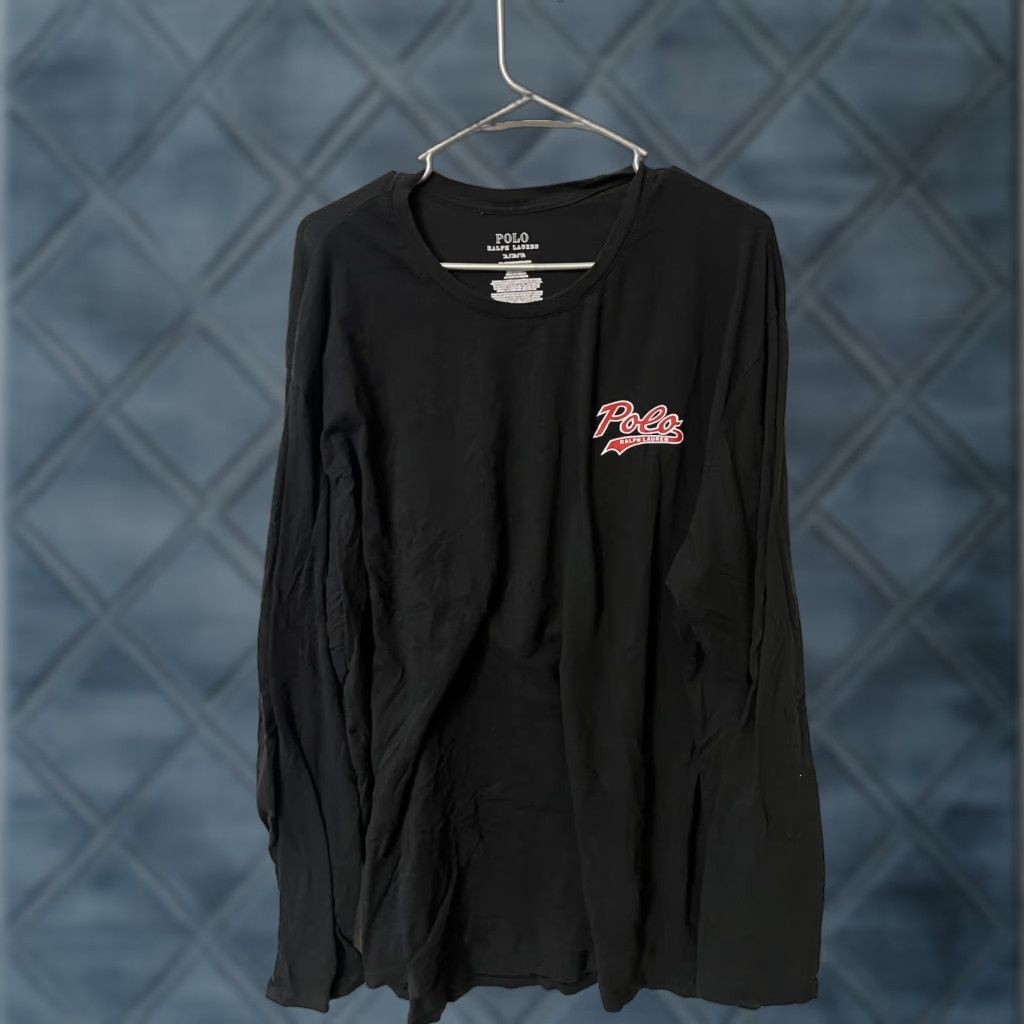 Ralph Lauren Polo Ralph Lauren Crew Neck Henley Shirt Logo Graphic XL Black Mens T-Shirt Size US XL / EU 56 / 4 - 1 Thumbnail