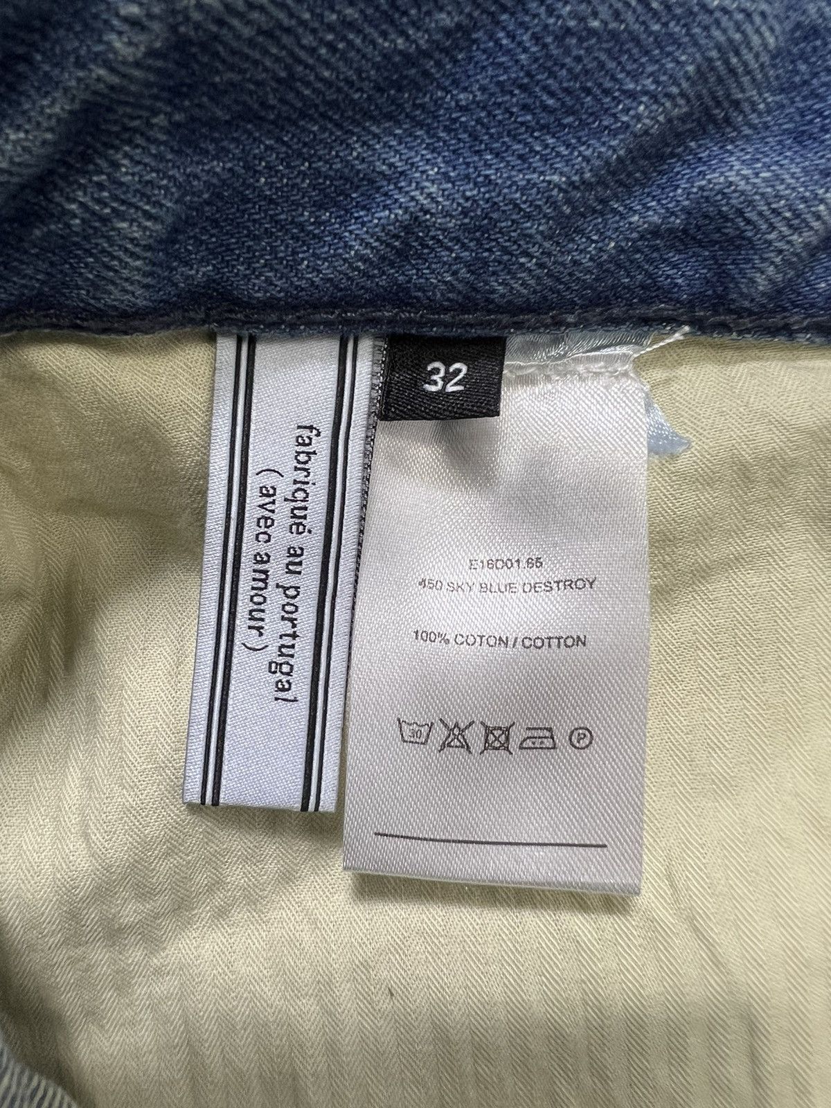 AMI AMI Paris - Sky Blue Destroyed Denim Jeans Size US 32 / EU 48 - 15 Thumbnail