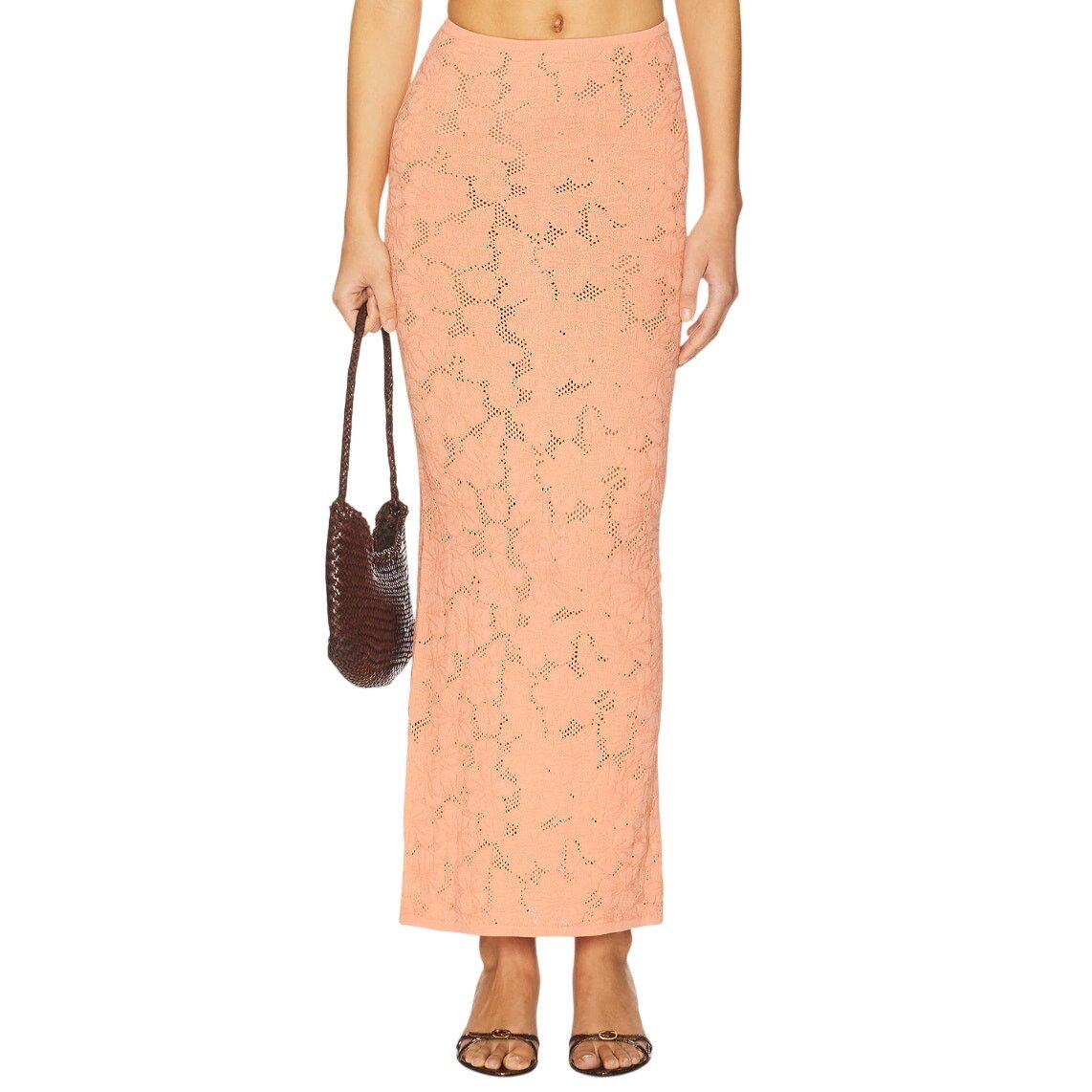 Lovers and Friends Lovers and Friends Shalie Maxi Skirt in Coral, Size XS Size 25" / US 0 / IT 36 - 1 Thumbnail