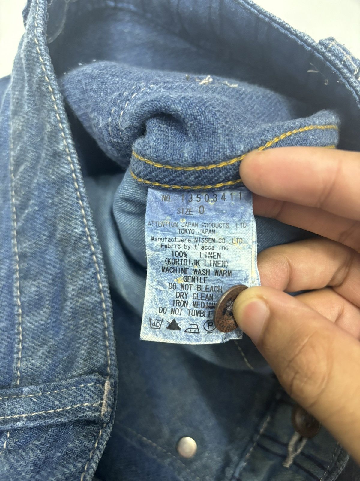 Dover Street Market × Vlas Blomme 🔥VLAS BLOMME MADE IN JAPAN CARPENTER JEANS Size US 28 / EU 44 - 11 Thumbnail