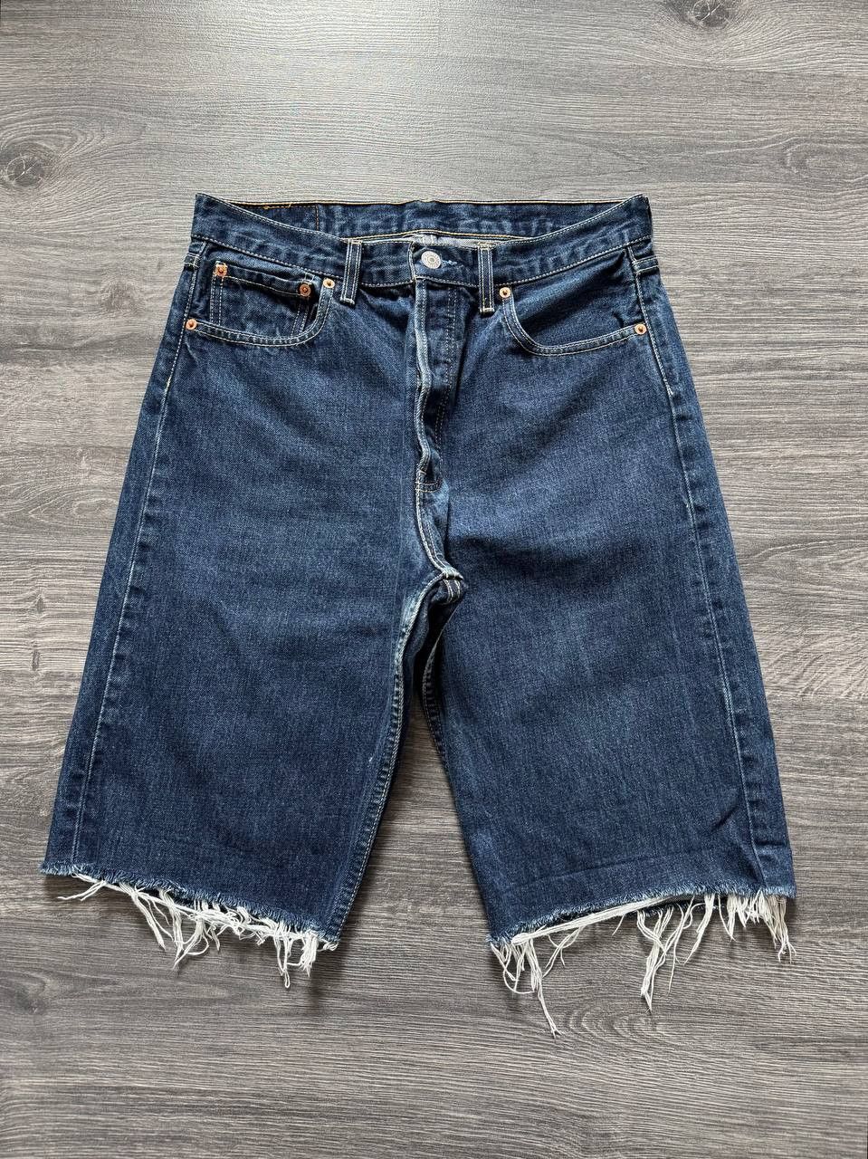 Levi's Vintage Levi's 561 buckle back blue shorts Size US 30 / EU 46 - 2 Thumbnail