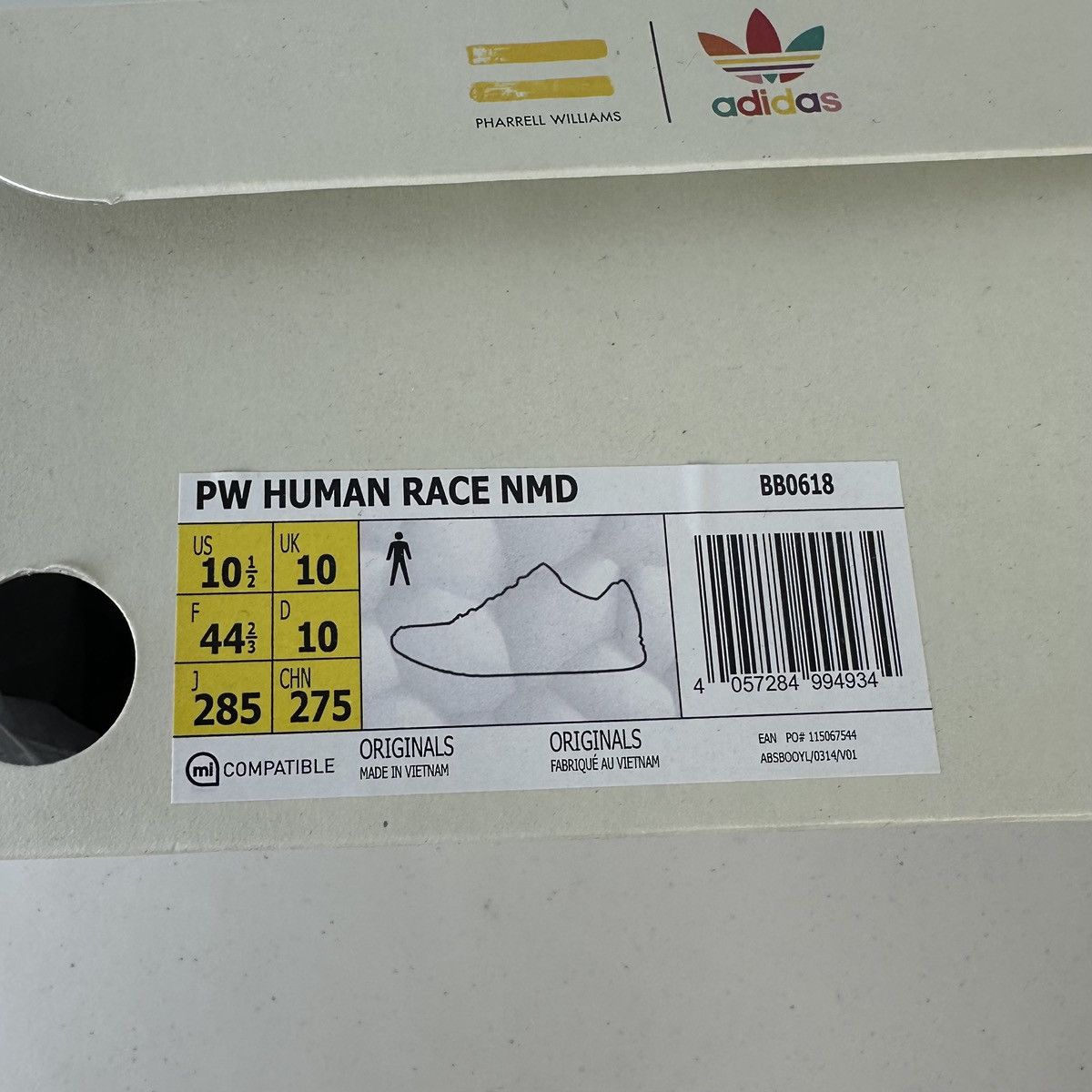 Adidas × Pharrell Adidas Pharrell x Human Race NMD Boost Shoe 2016 Blue White Size US 10.5 / EU 43-44 - 8 Thumbnail