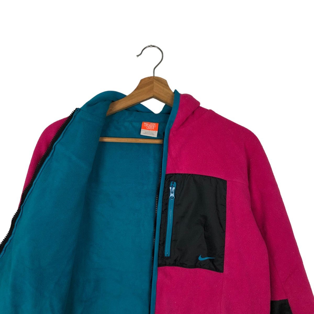 VINTAGE NIKE FLEECE JACKET RARE COLOUR STREETWEAR DESIGN