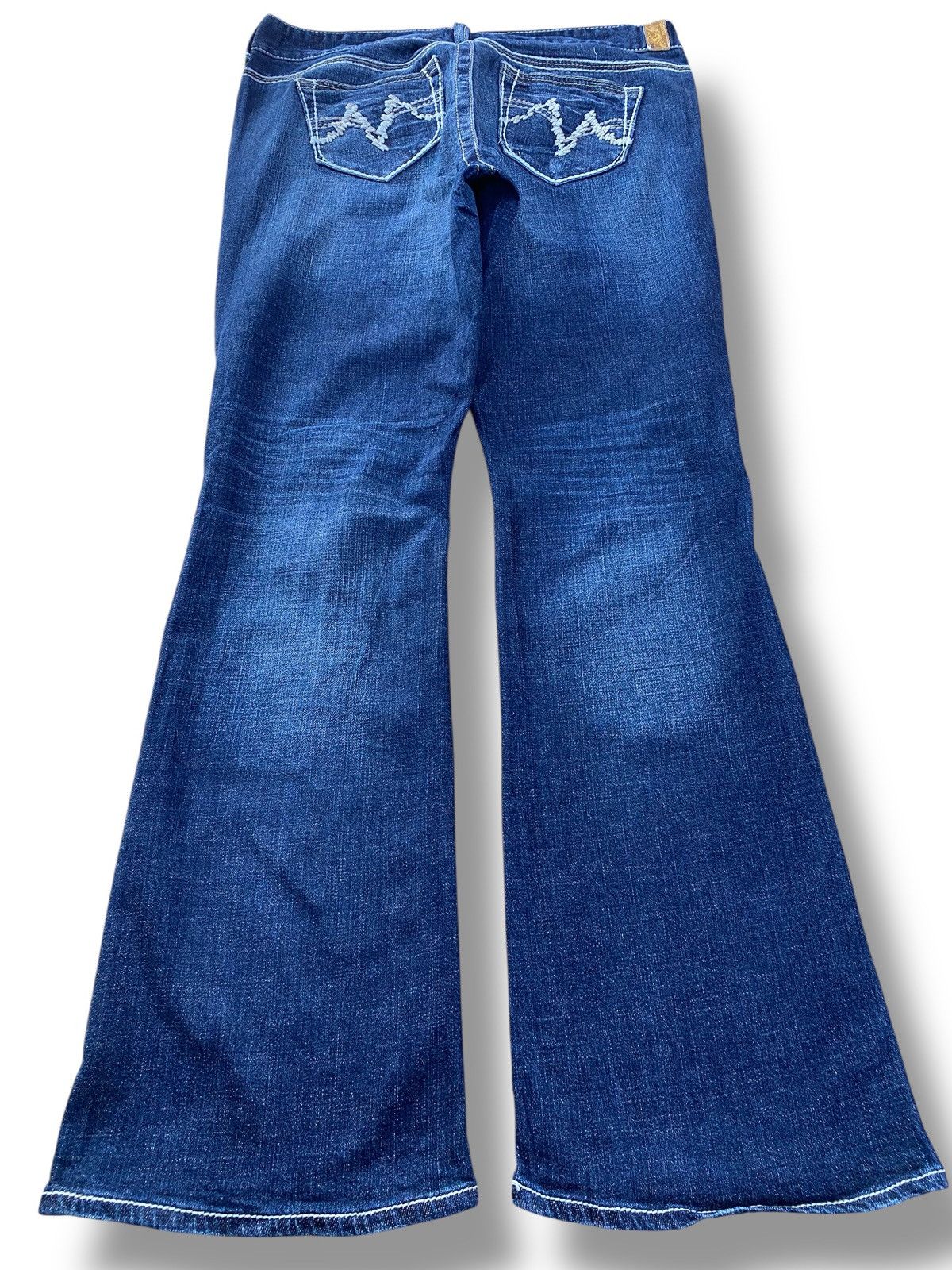 Japanese Brand Japanese Brand Blue Wash Style Flare Jeans Size US 35 - 3 Thumbnail