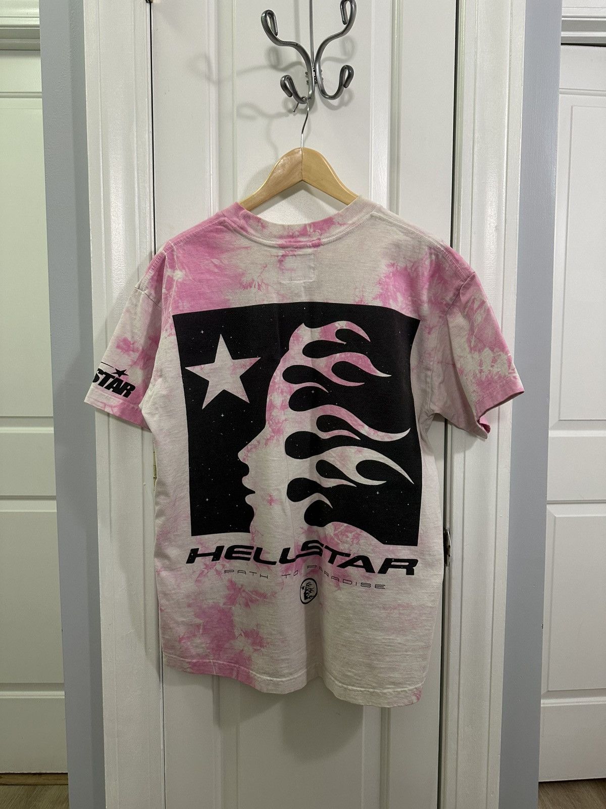 Hellstar Sample Sports Pink Tie-dye Shirts (S)