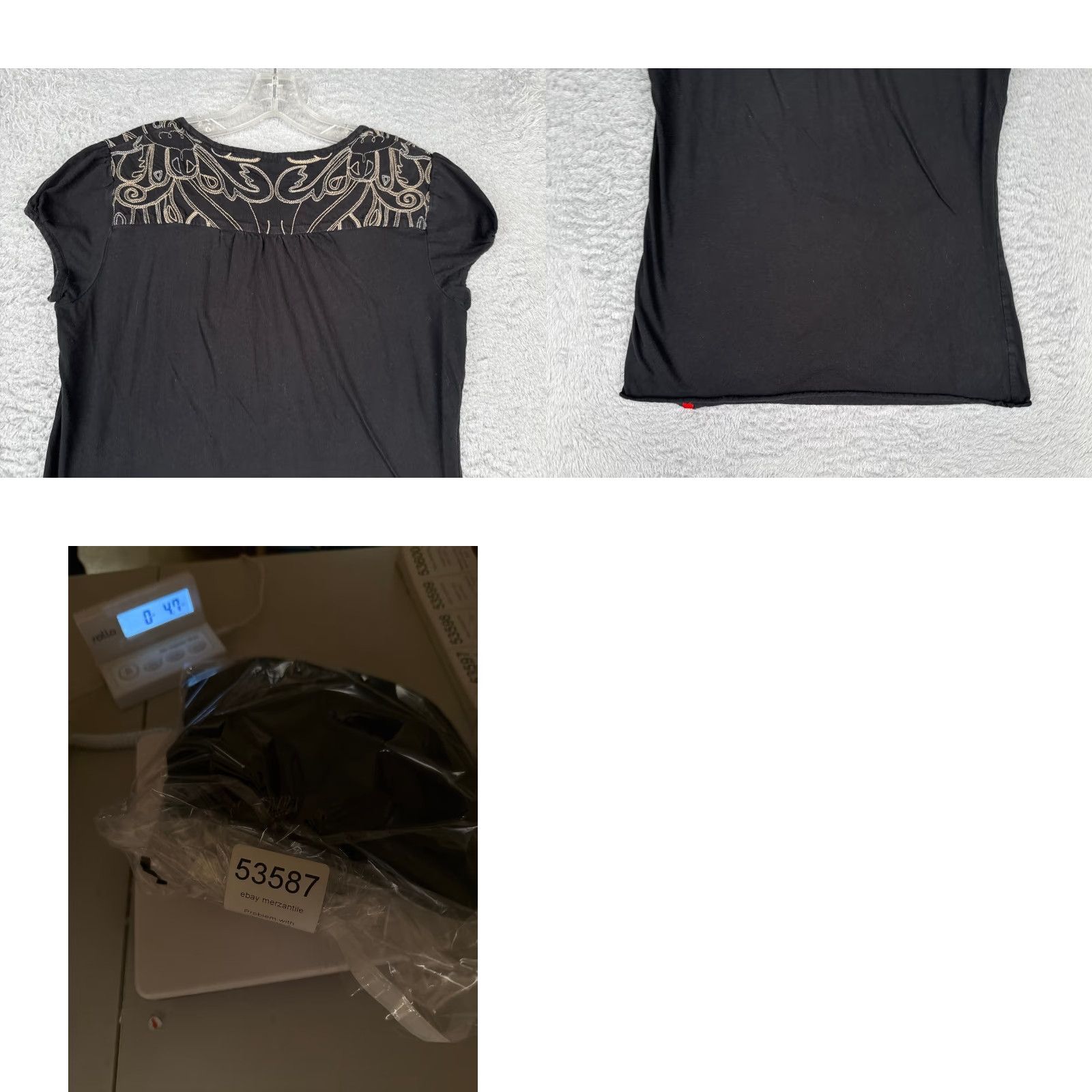 The North Face The North Face Shirt Women L Black Embroidered Crew Neck 100% Cotton Womens Size L / US 10 / IT 46 - 9 Thumbnail