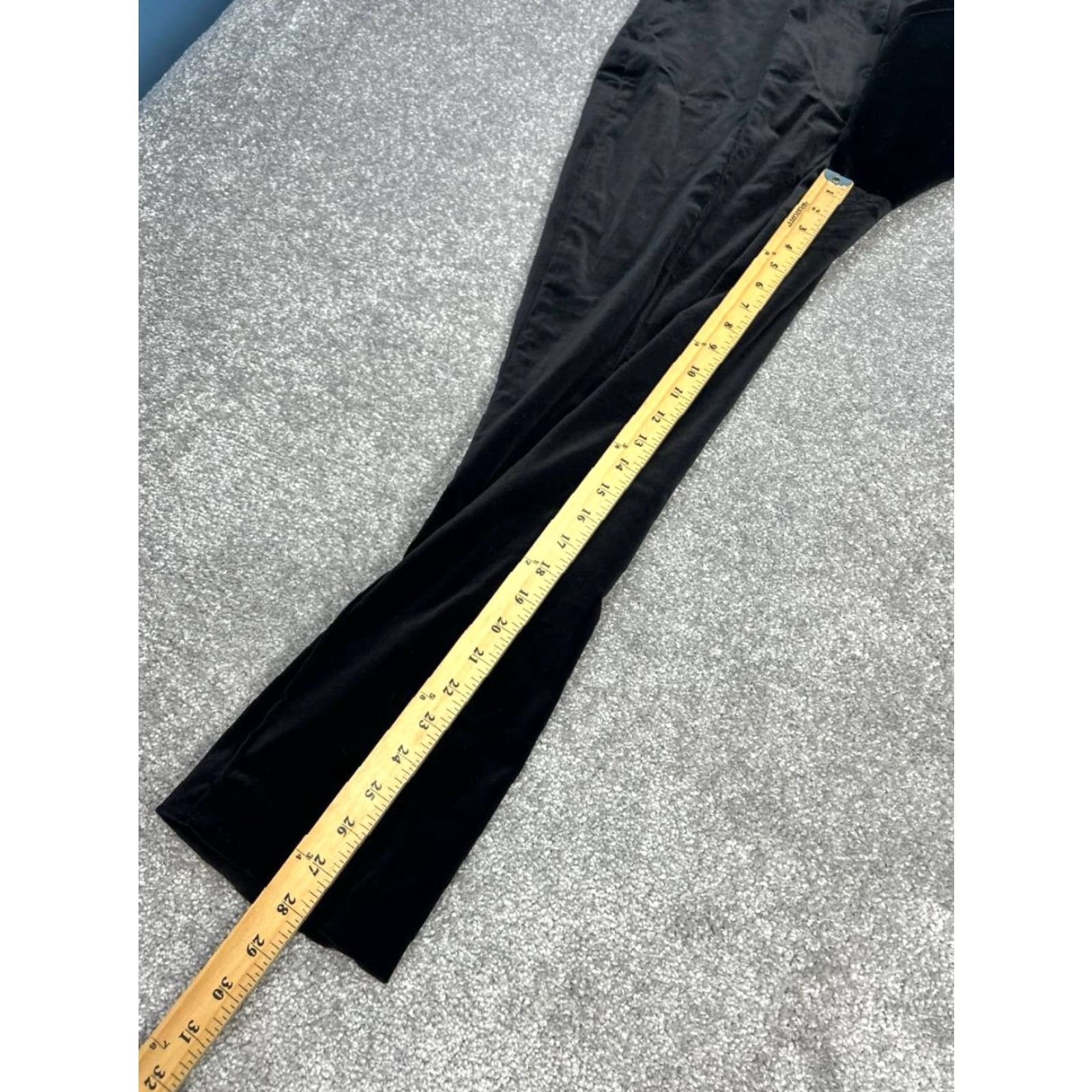 Diane von Furstenberg Diane von Furstenberg Black Cotton Stretch Trouser Pants Women's 12 High Rise Signature Regular Size 34" / US 12 / IT 48 - 4 Thumbnail