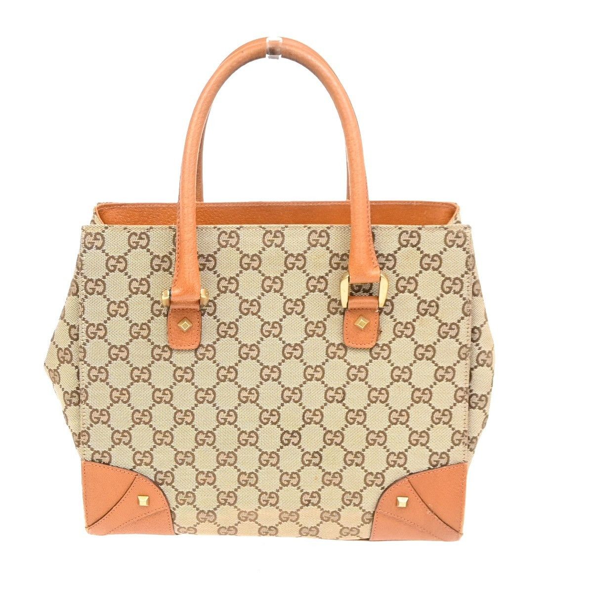 Gucci Gucci Nailhead Tote GG Canvas Size ONE SIZE - 1 Thumbnail