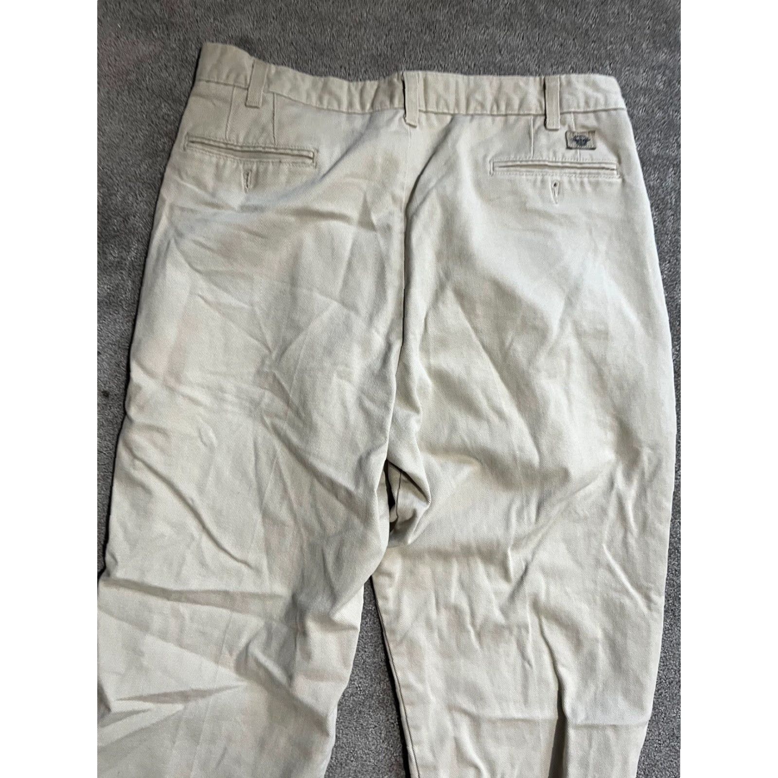 Dockers VINTAGE Dockers Pants 36x29 Beige Cotton Pleated Straight Classic Khakis USA Mens Size US 36 / EU 52 - 2 Thumbnail