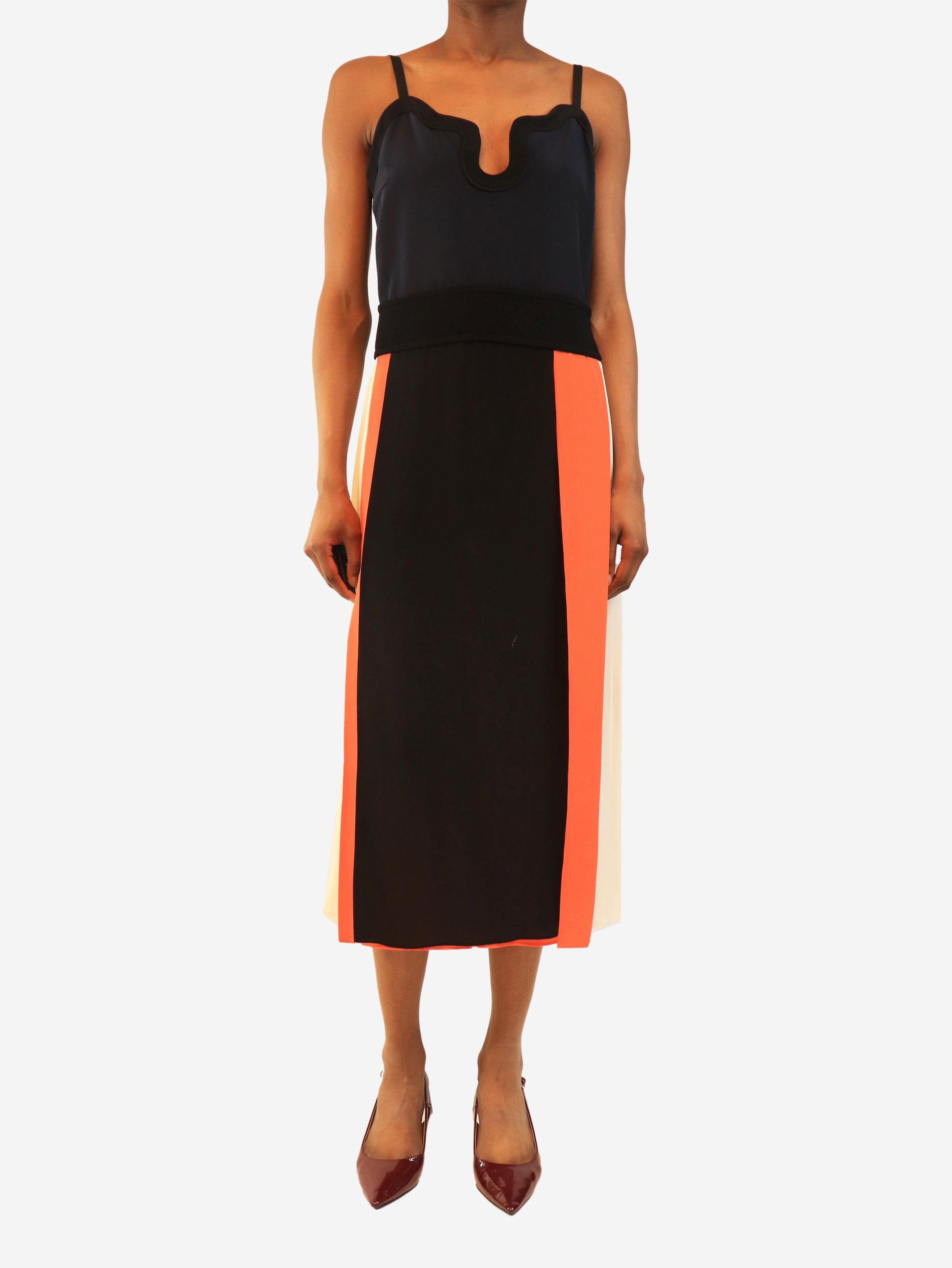 Other Multicolour contrast-panel midi dress - UK 6 Size XS / US 0-2 / IT 36-38 - 1 Thumbnail