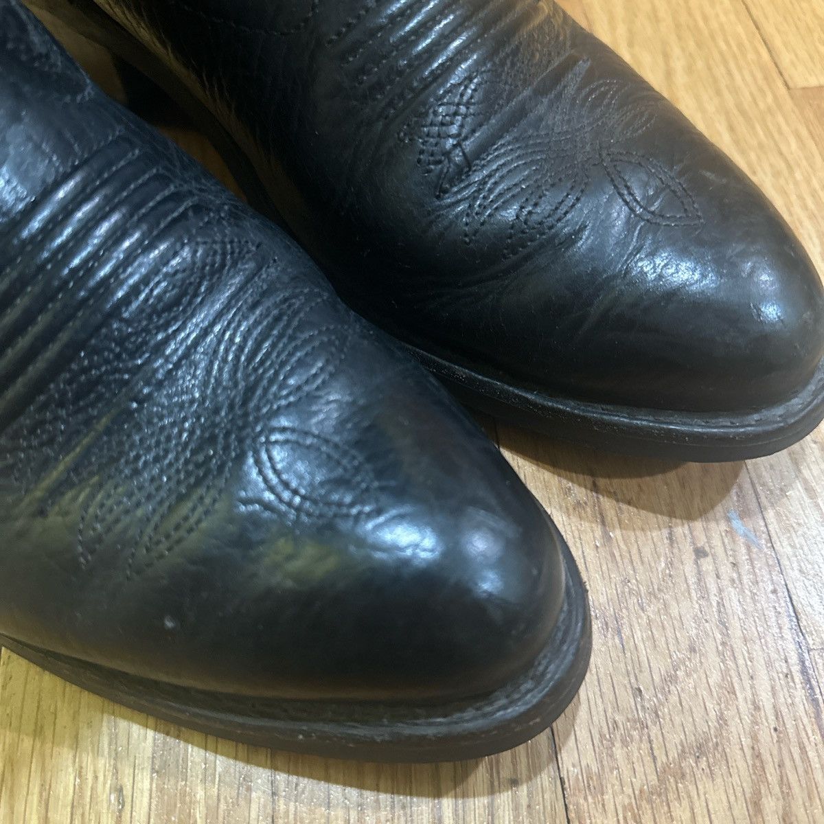 Harley Davidson Harley Davidson Black Leather Boots with Metal Emblem Size US 9 / EU 42 - 8 Thumbnail