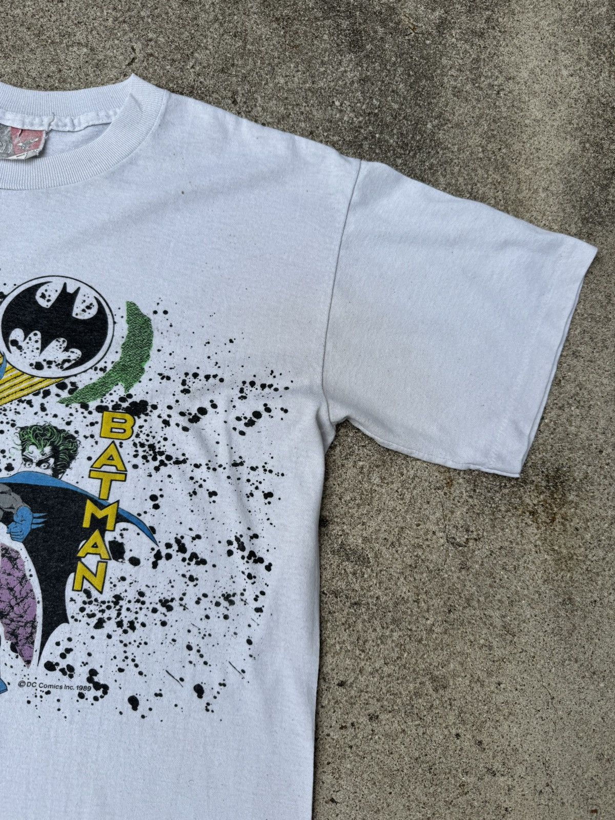 DC Comics × Vintage Vtg 80’s 1989 DC Batman Joker Division 1 Graphic Tee Men’s M Size US M / EU 48-50 / 2 - 4 Thumbnail