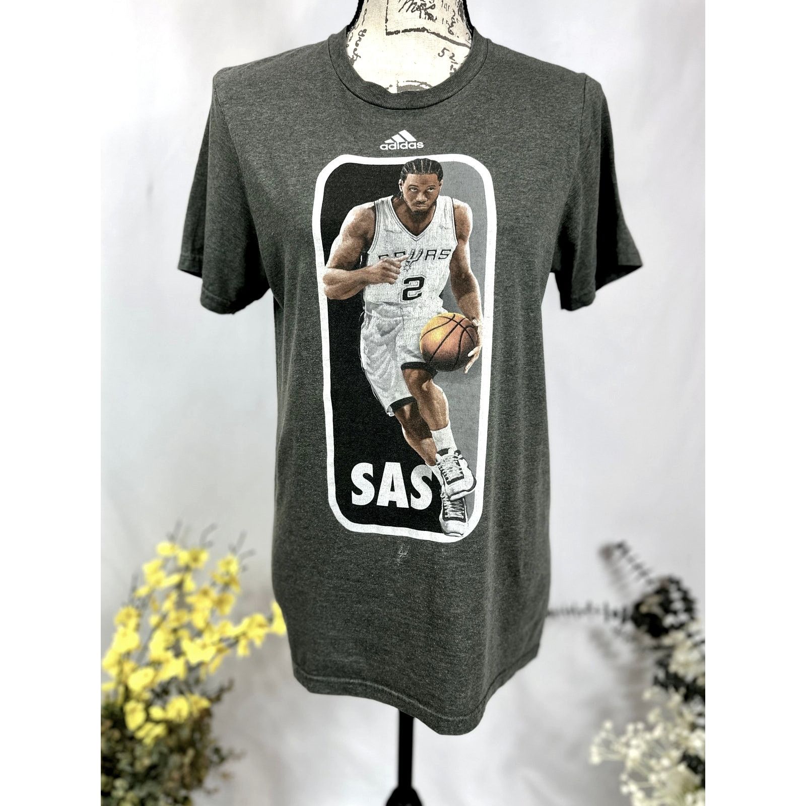 Adidas Kawhi Leonard San Antonio Spurs 2014 Adidas T-Shirt S Size US S / EU 44-46 / 1 - 2 Thumbnail