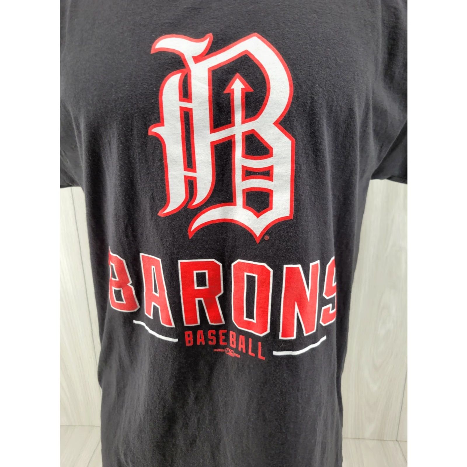 Hanes Hanes T Shirt Men’s Large Black Birmingham Barons Sports Retro Shirt Mens Size L Black Hanes T Shirt Birmingham Barons Retro Sports Shirt Mens L Black Size US L / EU 52-54 / 3 - 2 Thumbnail