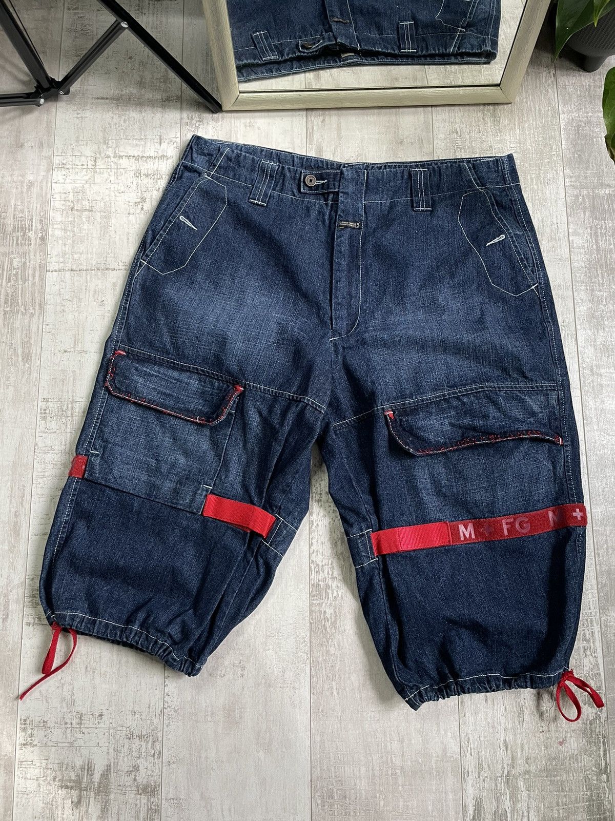 Marithe + Francois Girbaud Vintage Marithe + Francois Girbaud Shorts Denim Y2K RARE Size US 40 / EU 56 - 1 Thumbnail