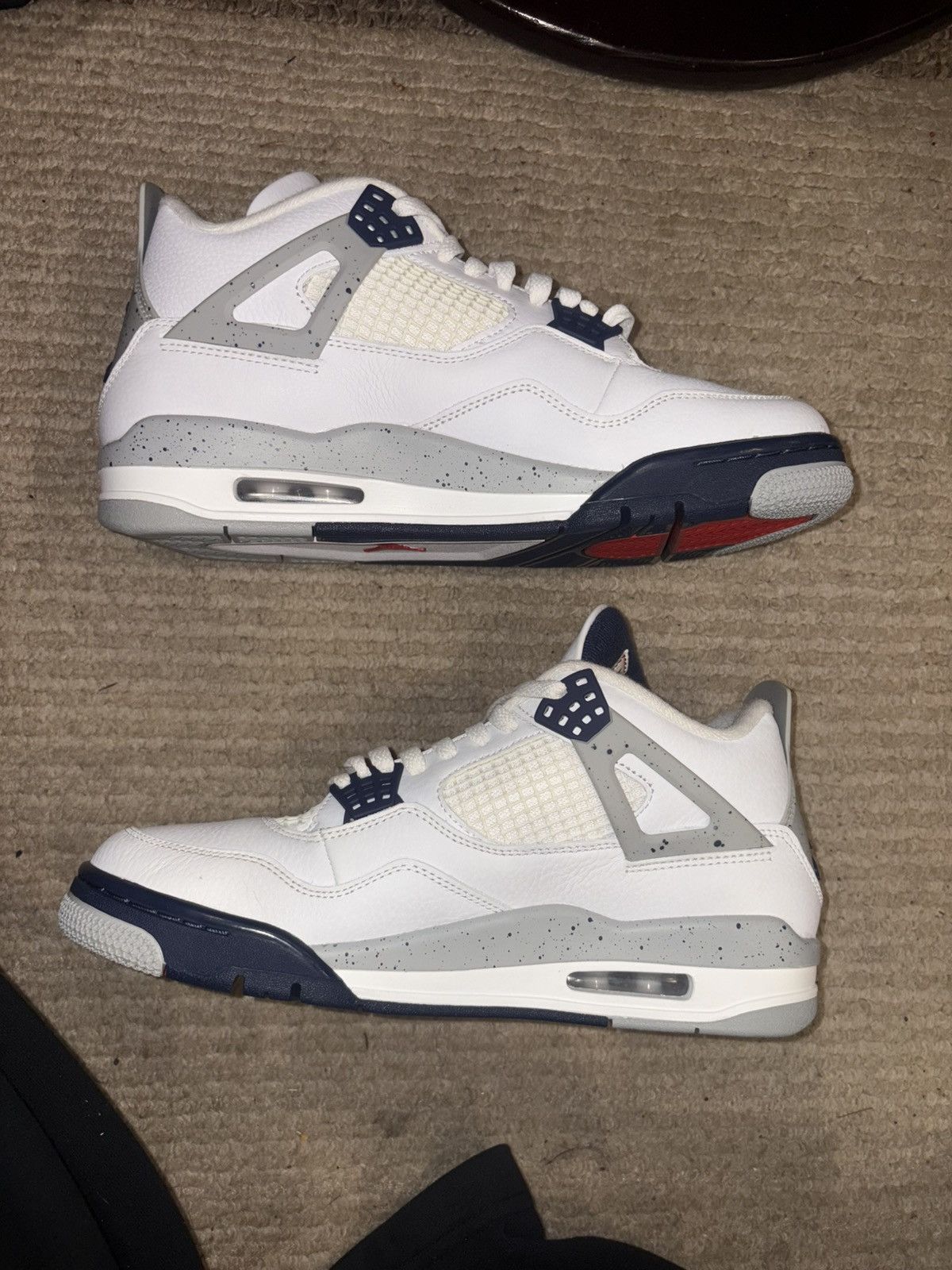 Nike Jordan retro 4 midnight navy Size US 9.5 / EU 42-43 - 4 Thumbnail