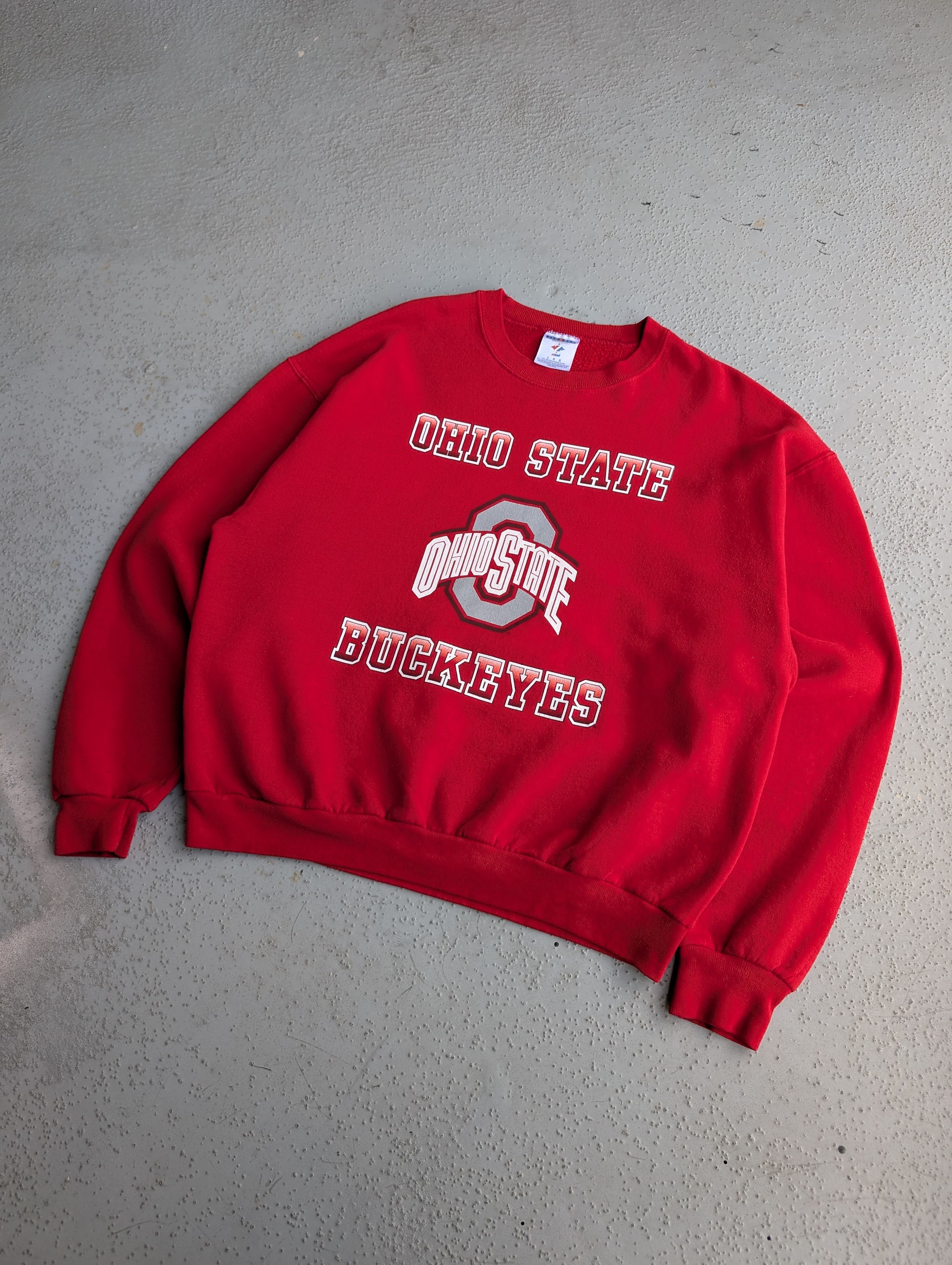 Vintage 1996 Ohio State deals University Buckeyes Collegiate Crewneck / NCAA Sweatshirt / Sportswear / Americana / Made In USA