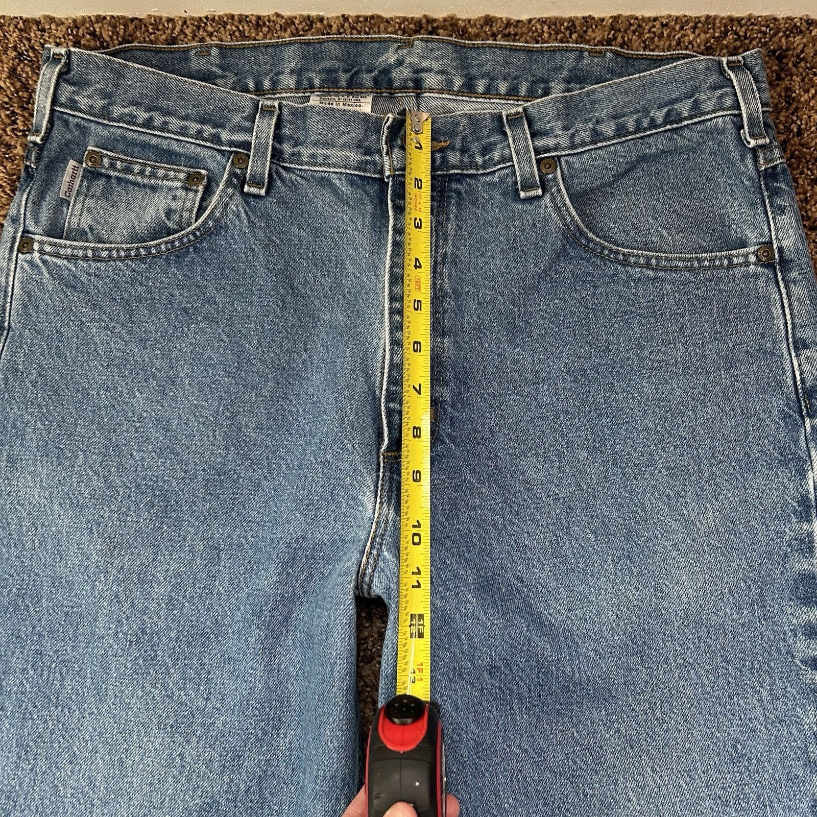 Carhartt Carhartt Straight Leg Jeans B180 STW Stonewash Mens 36 x 34 Size US 36 / EU 52 - 16 Thumbnail
