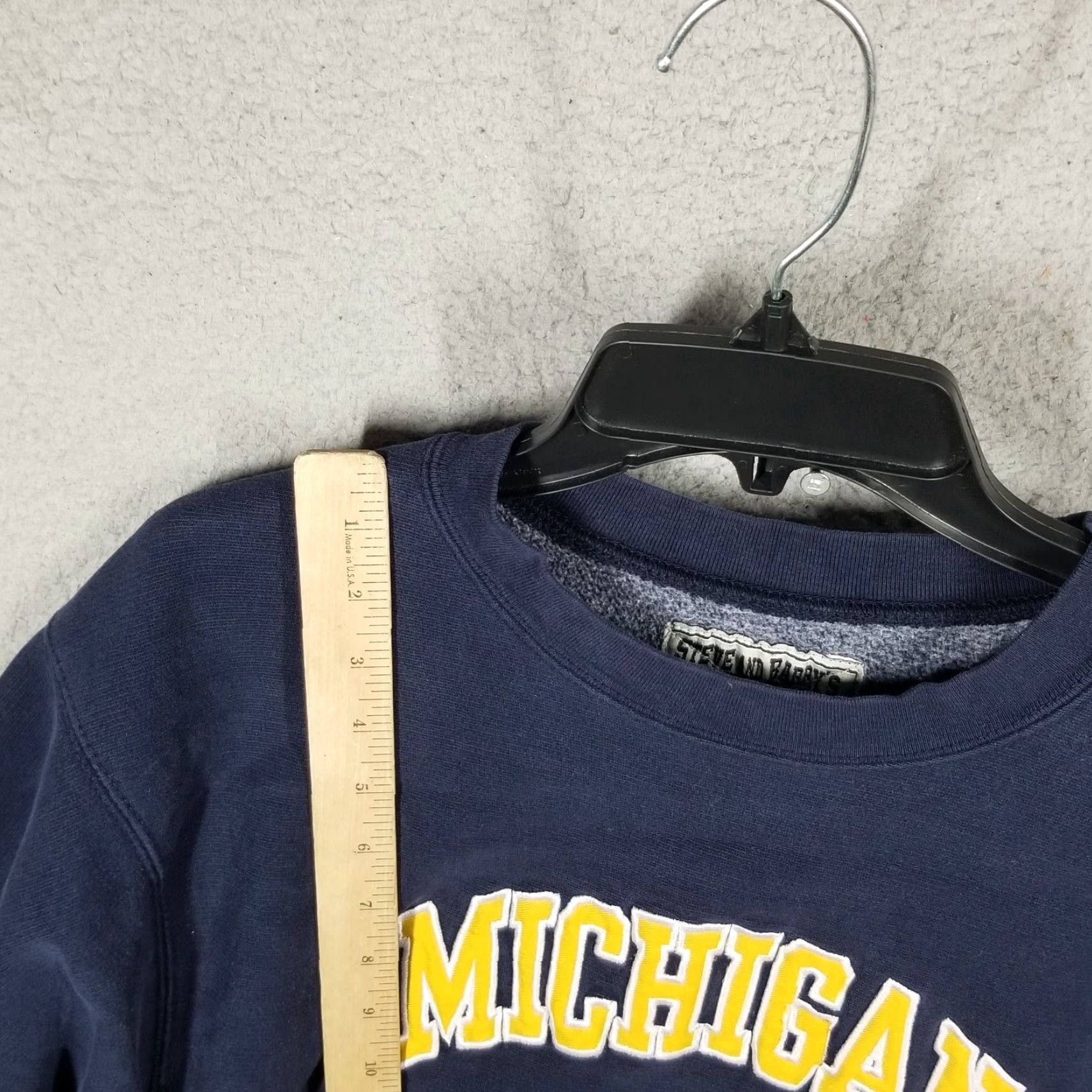 Vintage Y2K University Of Michigan Men S Grunge Sweatshirt Crew Neck Steve and Barrys Size US S / EU 44-46 / 1 - 5 Thumbnail
