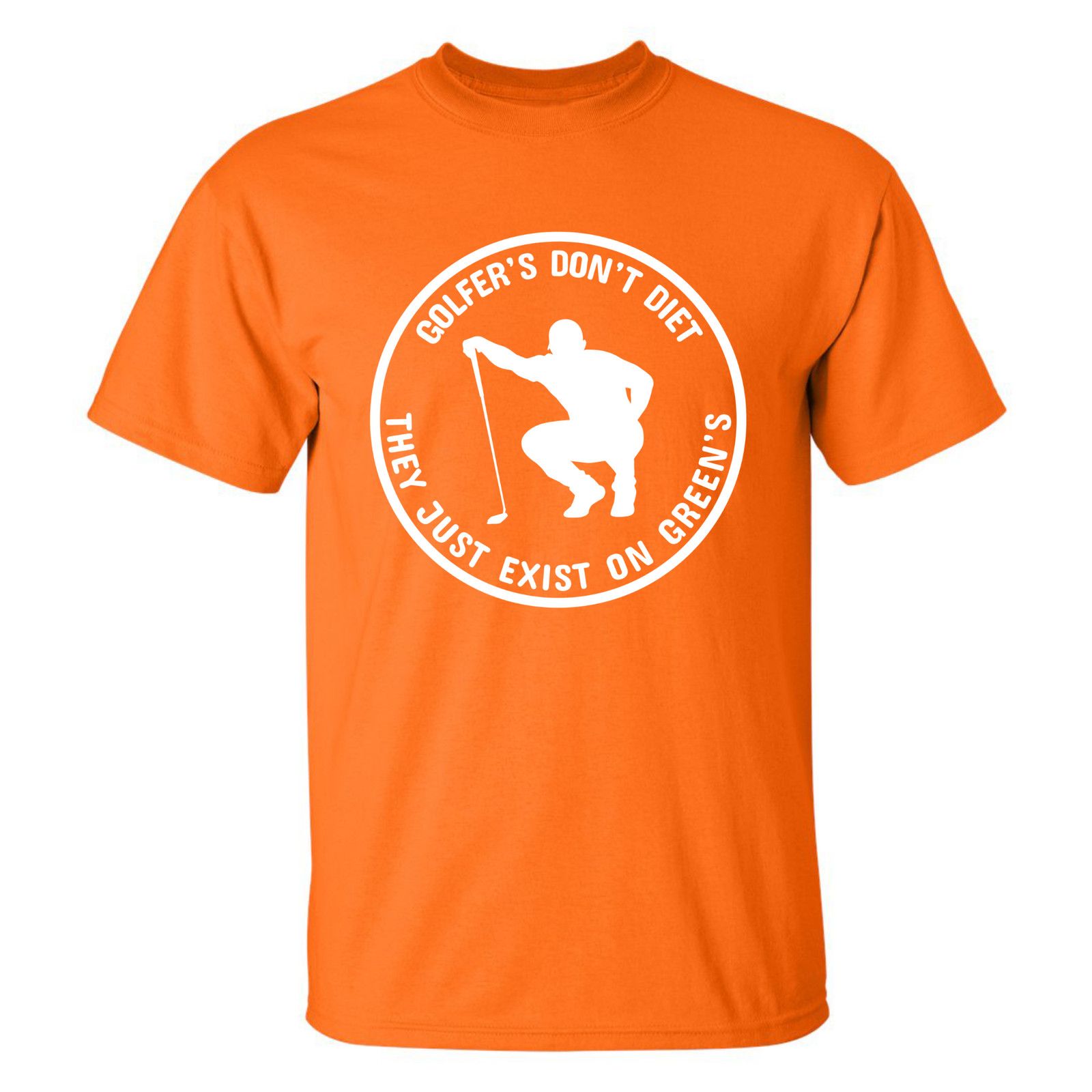 Gildan Golfers Don't Diet Greens Funny Man Golfer Kneeling T-Shirt Size US L / EU 52-54 / 3 - 22 Thumbnail