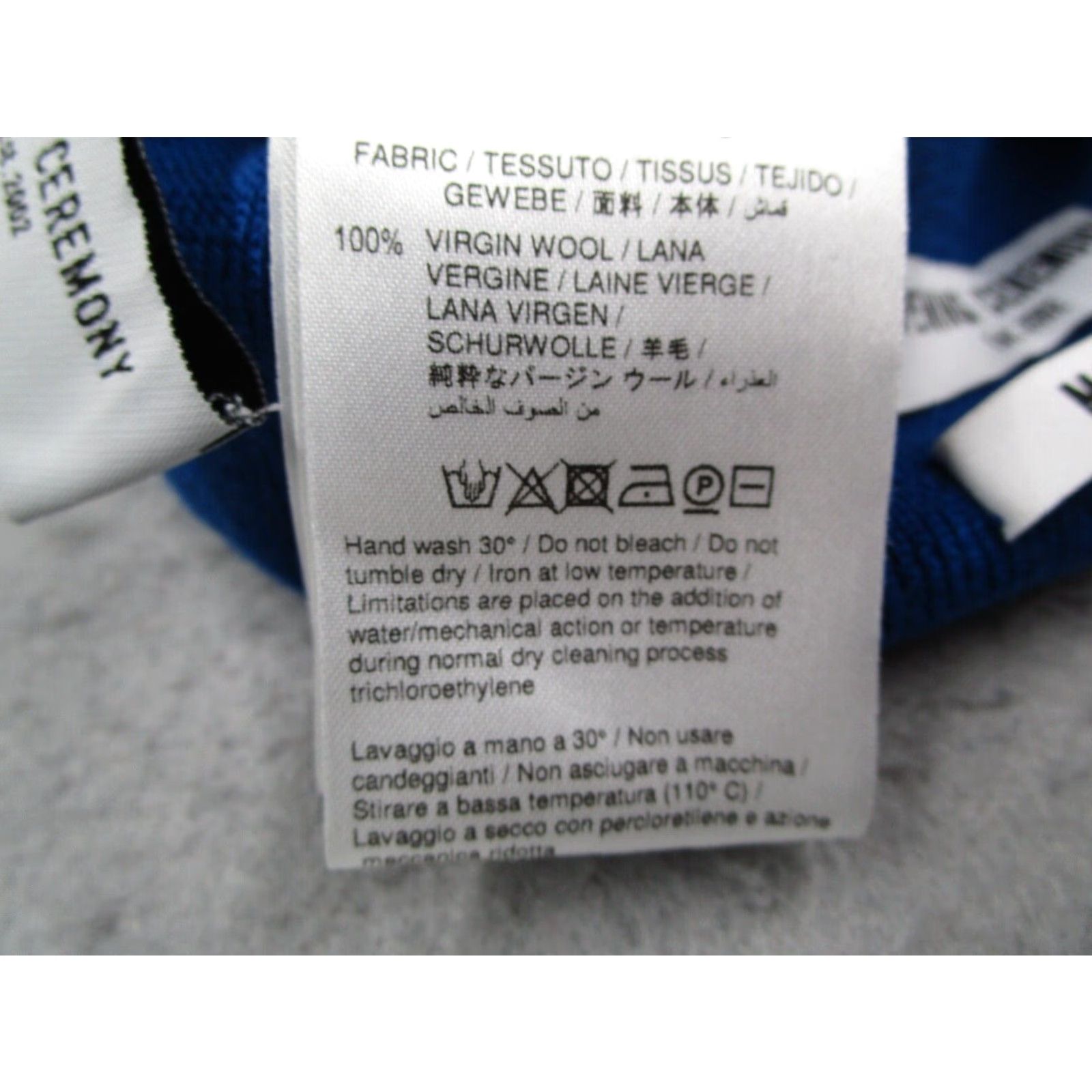 Opening Ceremony Opening Ceremony Blue Virgin Wool Cuffed Beanie Mens One Size Italy Made Size ONE SIZE - 5 Thumbnail
