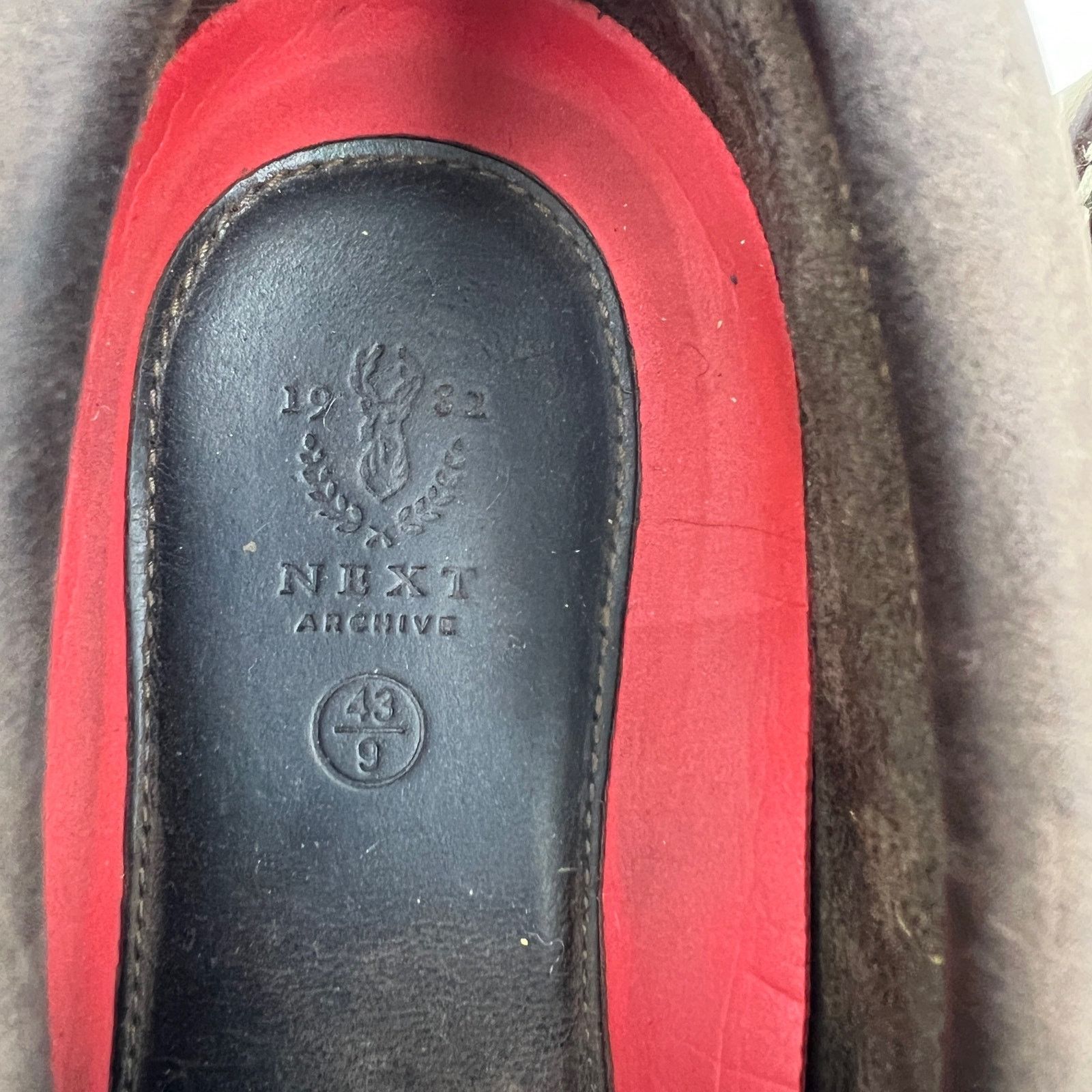 NEXT Next Direct 1982 Archive Nubuck Leather Loafers Brown Size US 10 / EU 43 - 3 Thumbnail