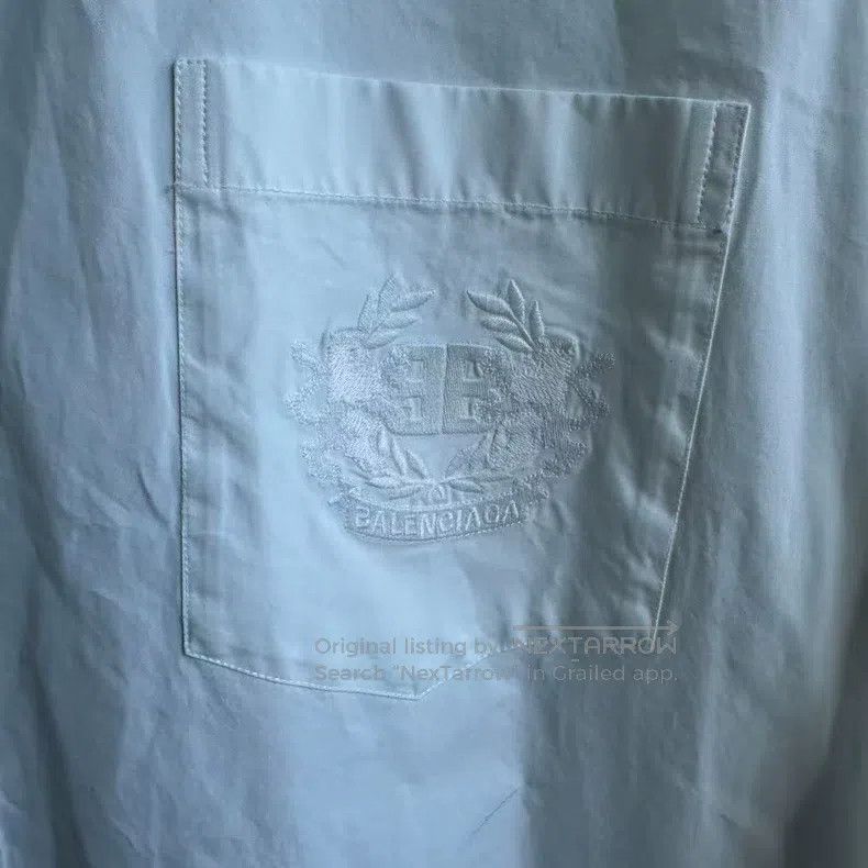 Balenciaga Balenciaga size 39 White Wheat Embroidery Shirt Jacket Size US M / EU 48-50 / 2 - 3 Thumbnail