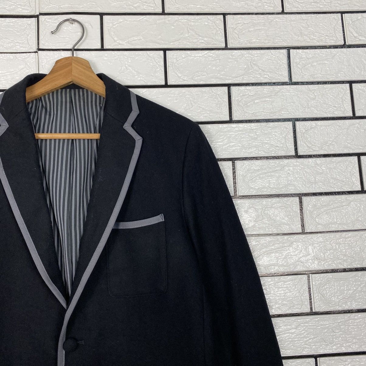 Fred Perry 📌Vintage Chore Button Jacket Fred Perry Striped Lining Size US L / EU 52-54 / 3 - 7 Thumbnail