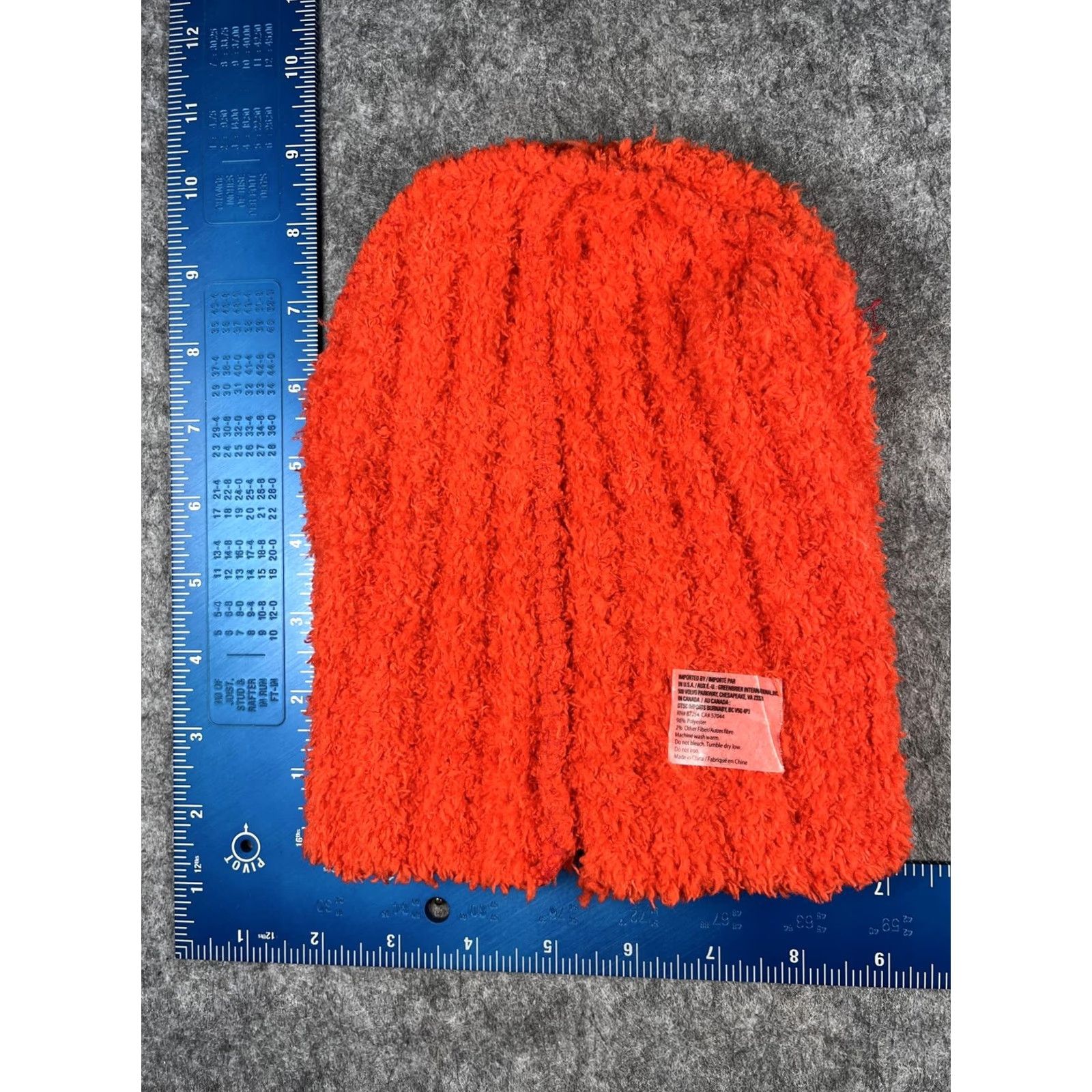 Vintage Greenbrier International Beanie Womens One Size Orange Fuzzy Knit Winter Cap Knit Hat Thermal Slouch Casual Mens Womens Girls Boys Size ONE SIZE - 5 Thumbnail