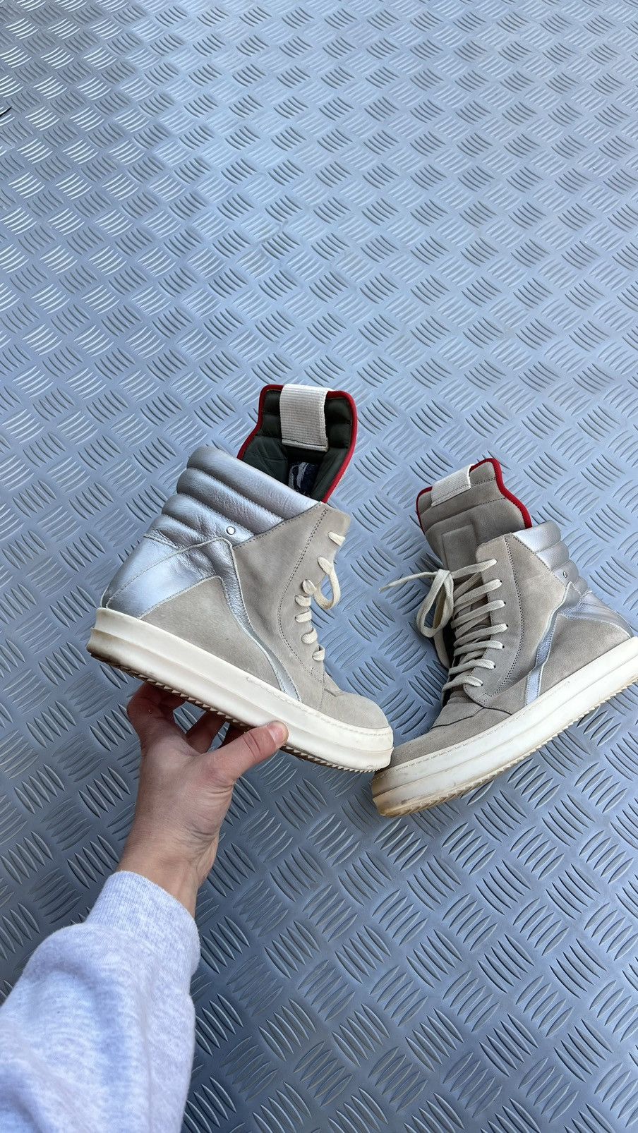 Rick Owens Rick Owens geobasket pearl reflective Size US 7.5 / EU 40-41 - 7 Thumbnail