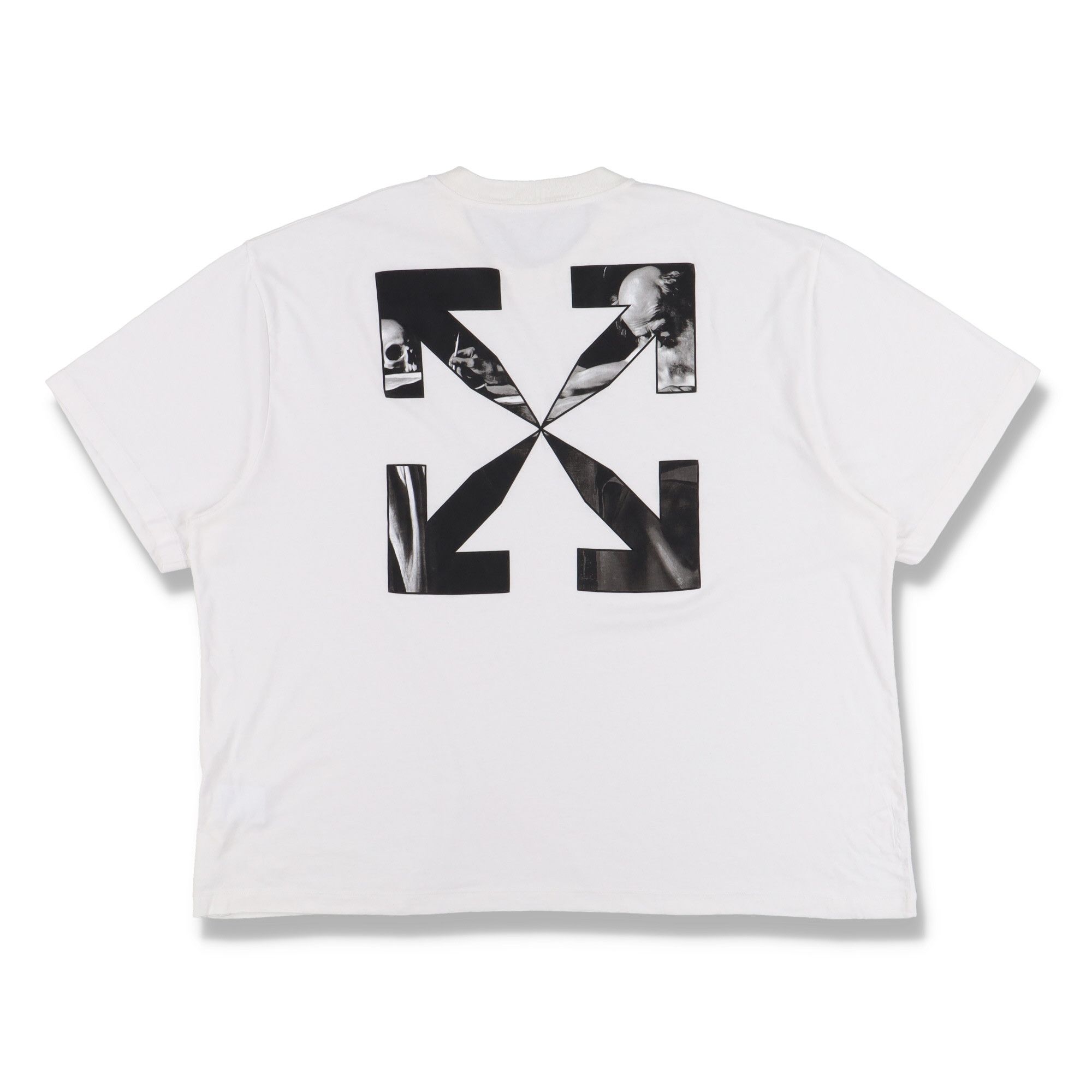 Off-White White Caravaggio Arrows Logo Oversized T-Shirt Size XXS / US 00 / IT 34 - 1 Thumbnail