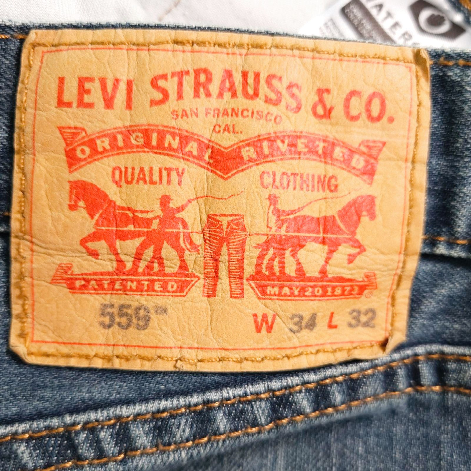 Levi's EUC Levi's 559 Relaxed Straight Leg Denim Jeans Sz. 34x32 Size US 34 / EU 50 - 5 Thumbnail
