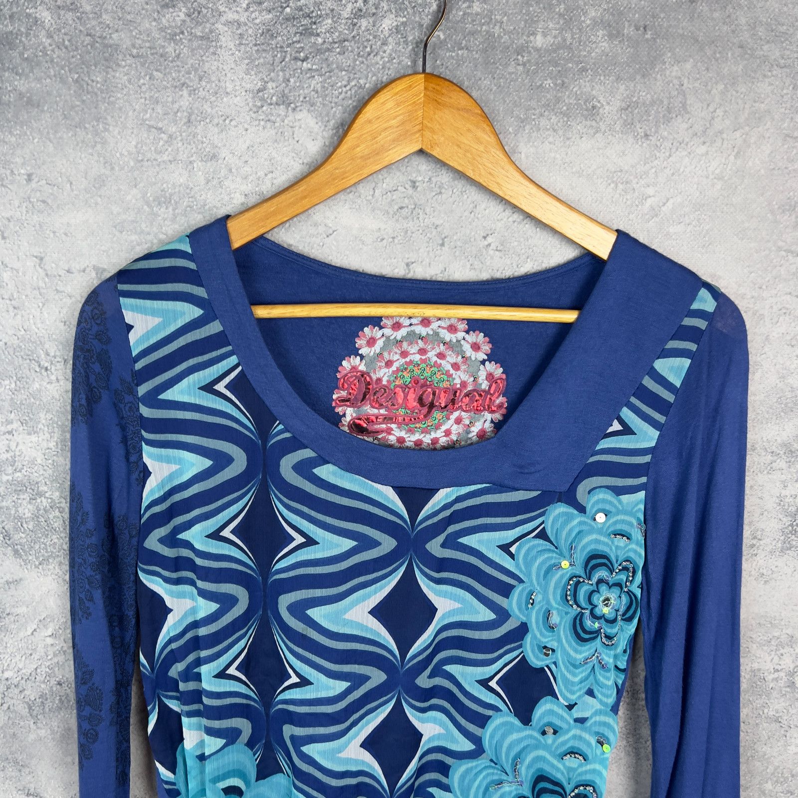 Desigual Desigual Blouse Women's Size M Multicolor Long Sleeve ` Size M / US 6-8 / IT 42-44 - 2 Thumbnail
