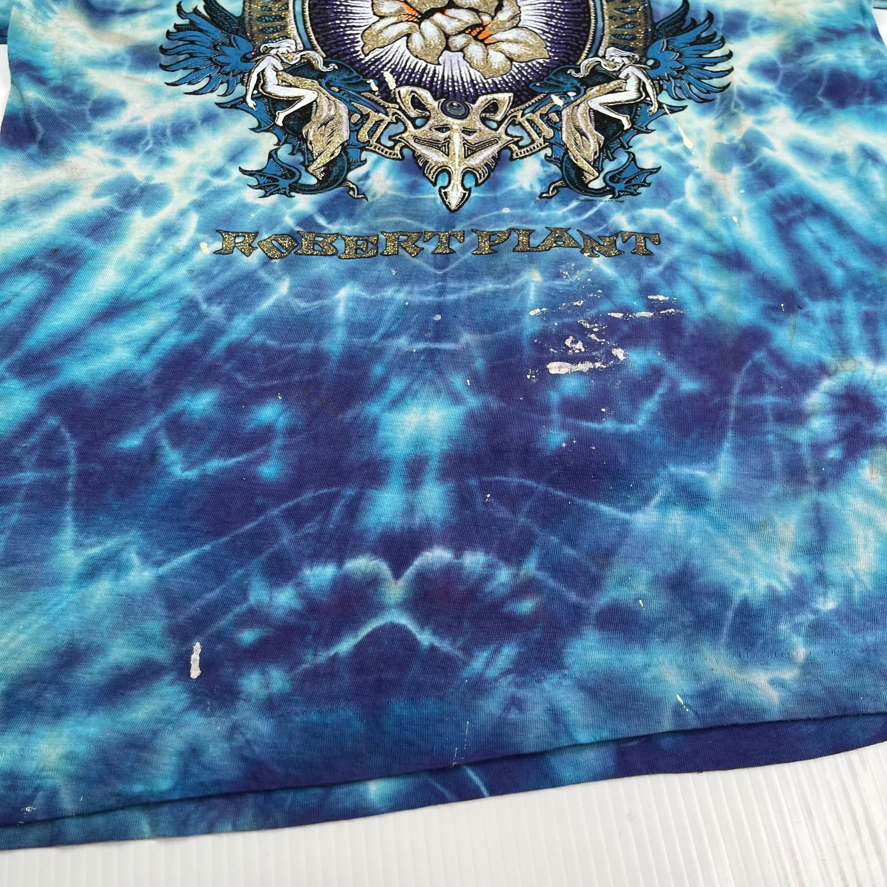 Vintage 1990 Robert Plant Canadian Tour Tie Dye Tee XL Size US XL / EU 56 / 4 - 10 Thumbnail