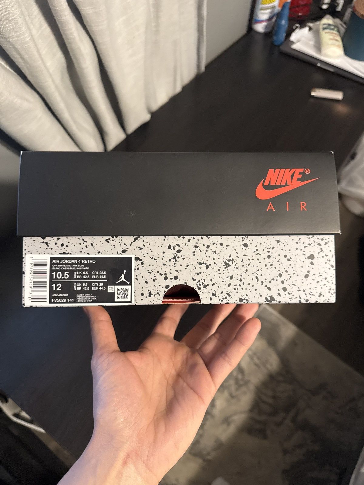 Jordan Brand × Nike Jordan 4 Military Blue Size US 10.5 / EU 43-44 - 5 Thumbnail