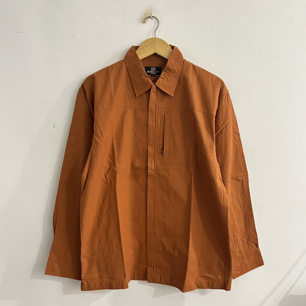 Michiko Koshino London Michiko London Jeans - Zip Hidden Pocket Shirt Size US L / EU 52-54 / 3 - 1 Thumbnail