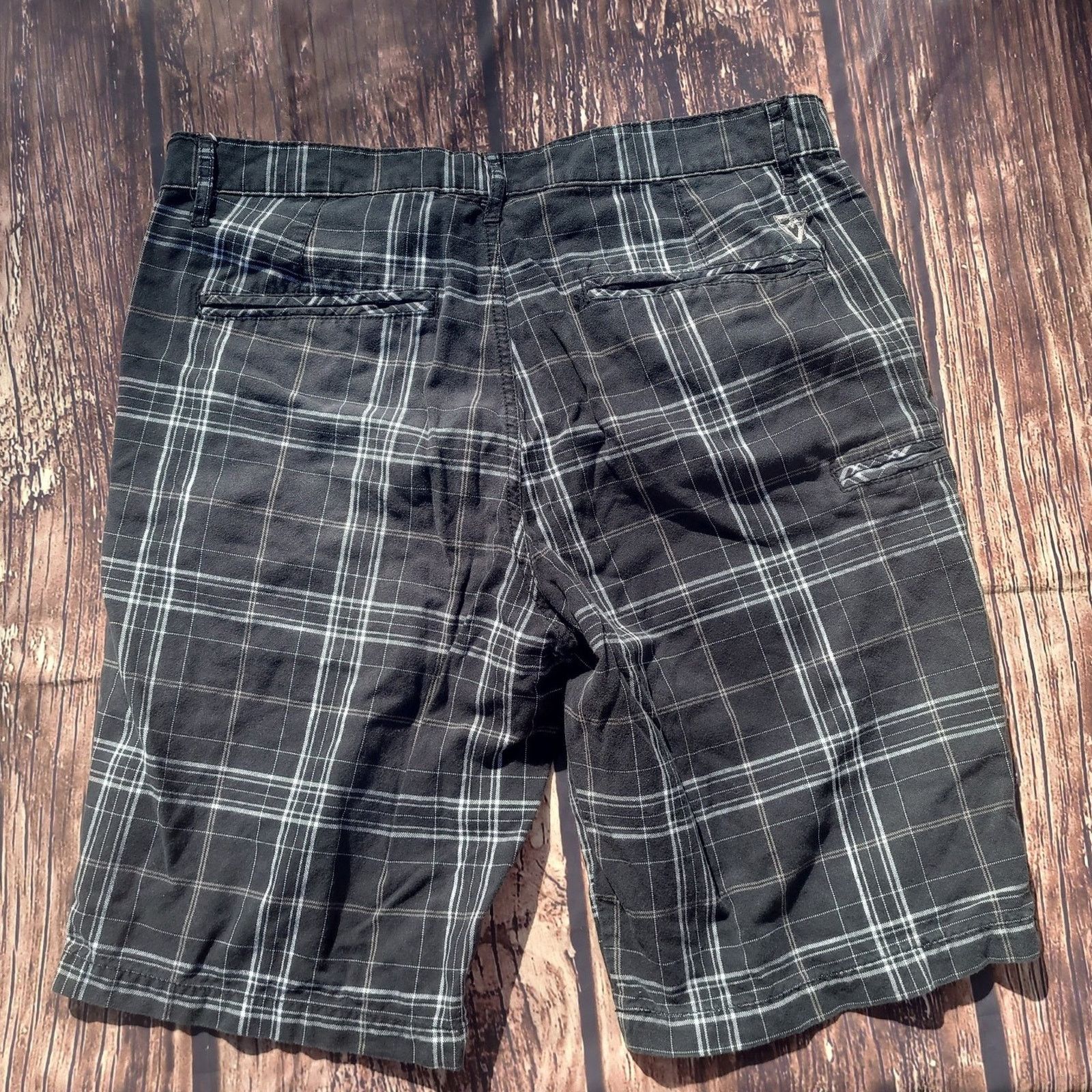 Burton × Tony Hawk Vtg Vurt Shorts Board shorts Plaid Grunge Size US 34 / EU 50 - 2 Thumbnail