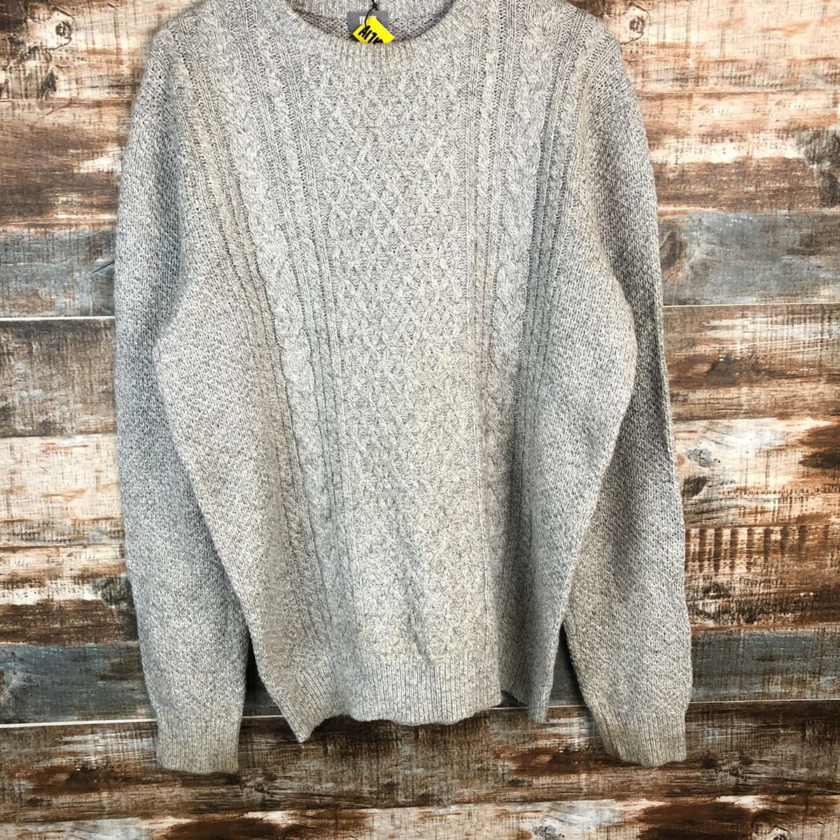 Homespun Knitwear × Japanese Brand × Vintage Uniqlo Heatech Grey Knitwear #A1710 Size XL / US 12-14 / IT 48-50 - 3 Thumbnail