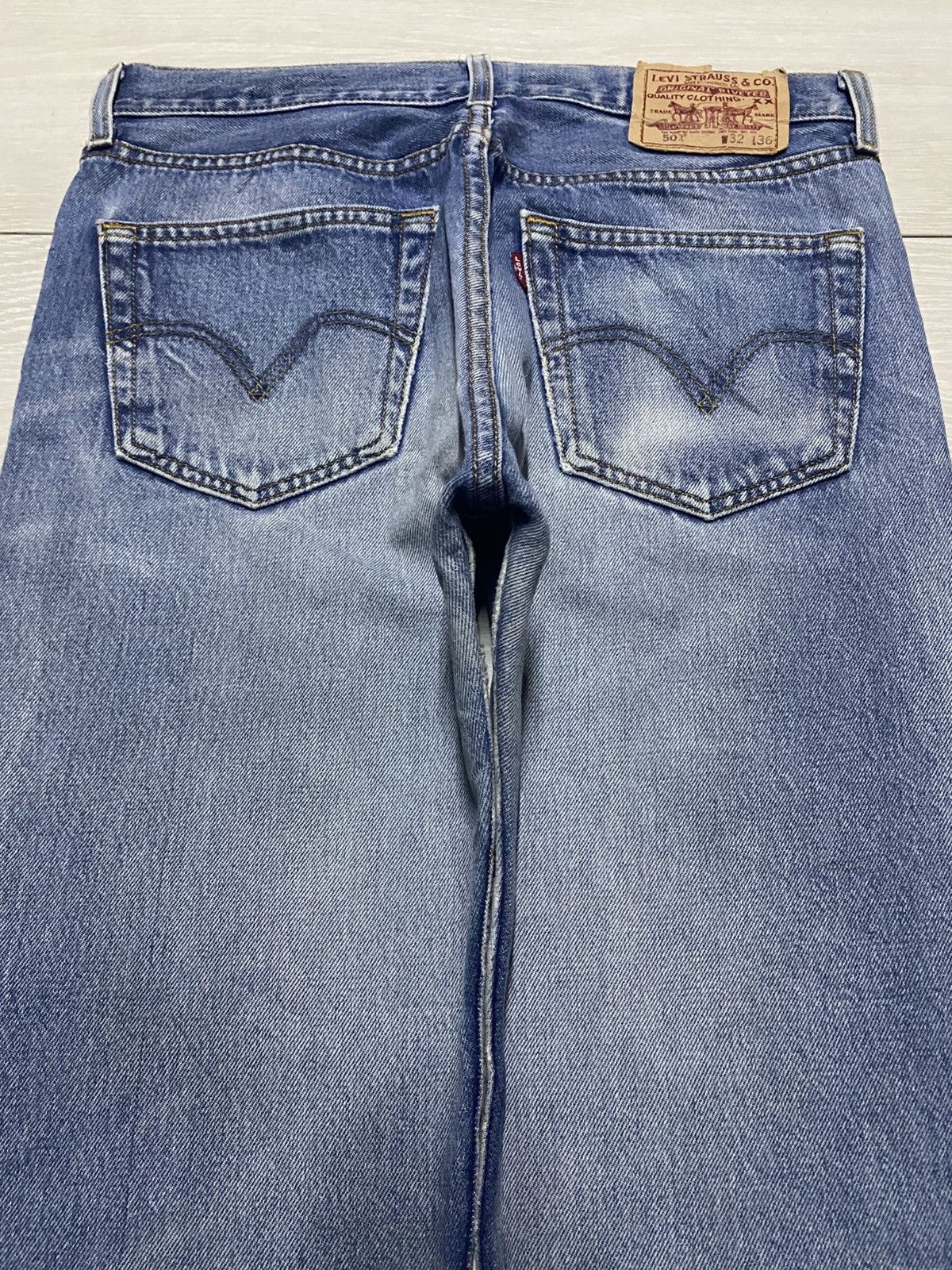 Levi's Vintage Levis 501 Faded Wash ButtonFly Distressed Jeans Size US 31 - 4 Thumbnail