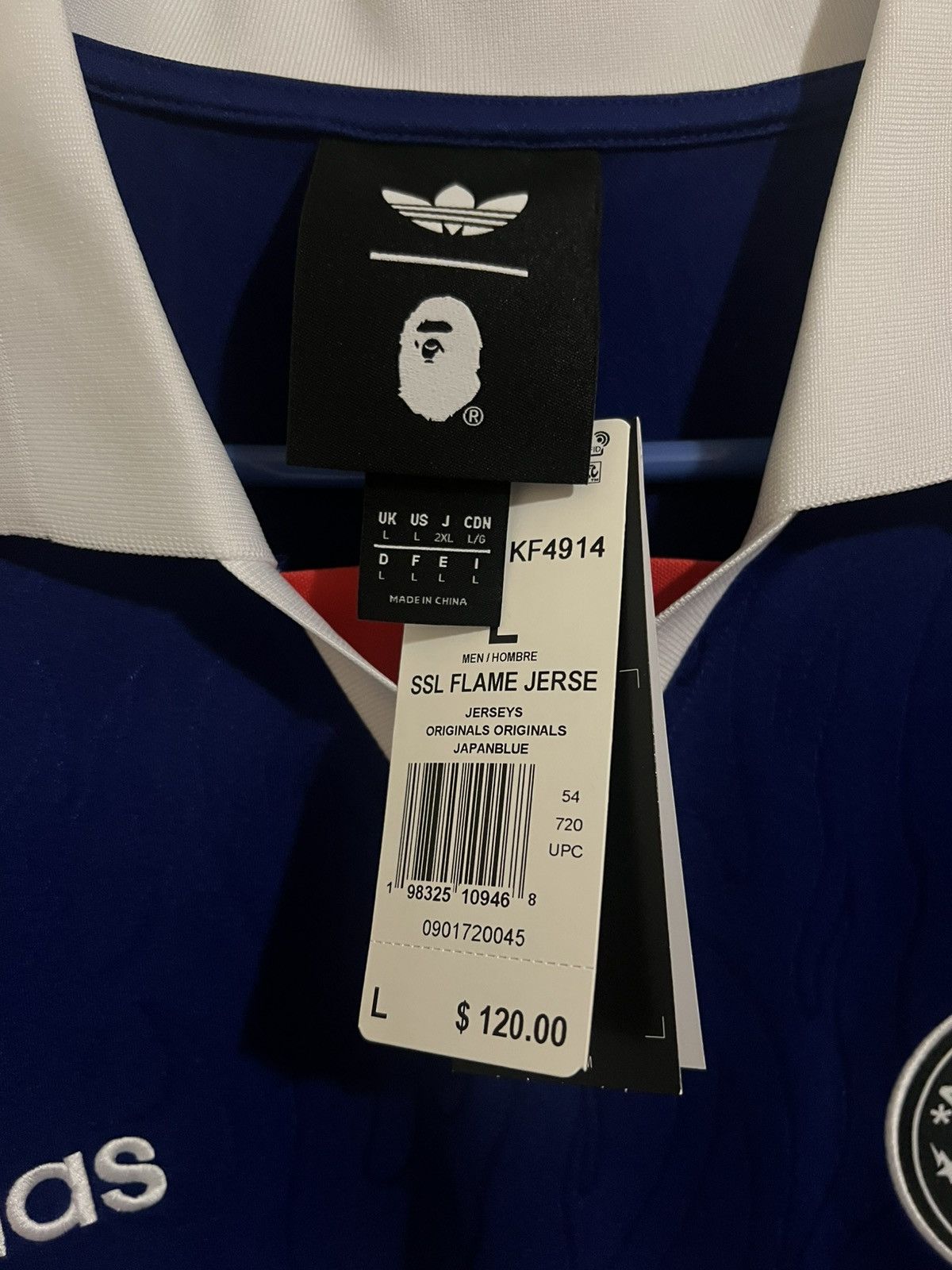Adidas × Bape Adidas x Bape Flame Jersey Size Large Size US L / EU 52-54 / 3 - 3 Thumbnail