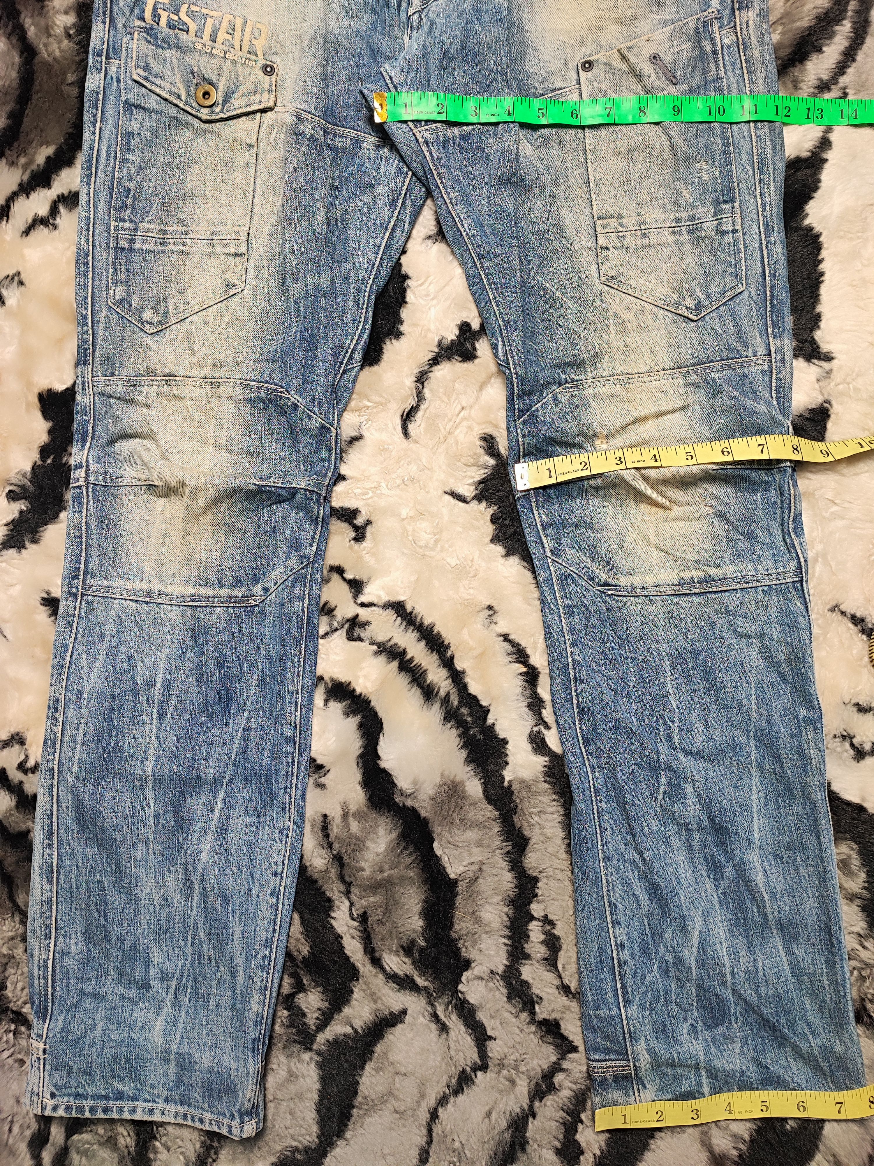 G-Star Distress Jeans by G Star Raw Cargo Biker 34x32 Size US 34 / EU 50 - 5 Thumbnail