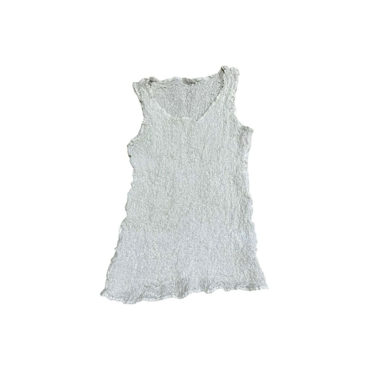 Issey Miyake × Japanese Brand × Pleats Please Issey Miyake 🔥Vintage Issey Miyake Me Cauliflower Tank Top Sleeveless Size US S / EU 44-46 / 1 - 2 Thumbnail