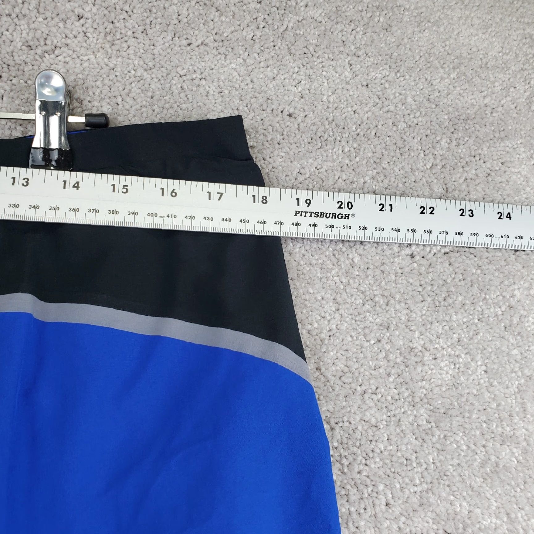 Speedo Speedo Shorts Men 36 Blue Black Polyester Stretch Lace-Up Boardshorts Pockets Size US 36 / EU 52 - 4 Thumbnail