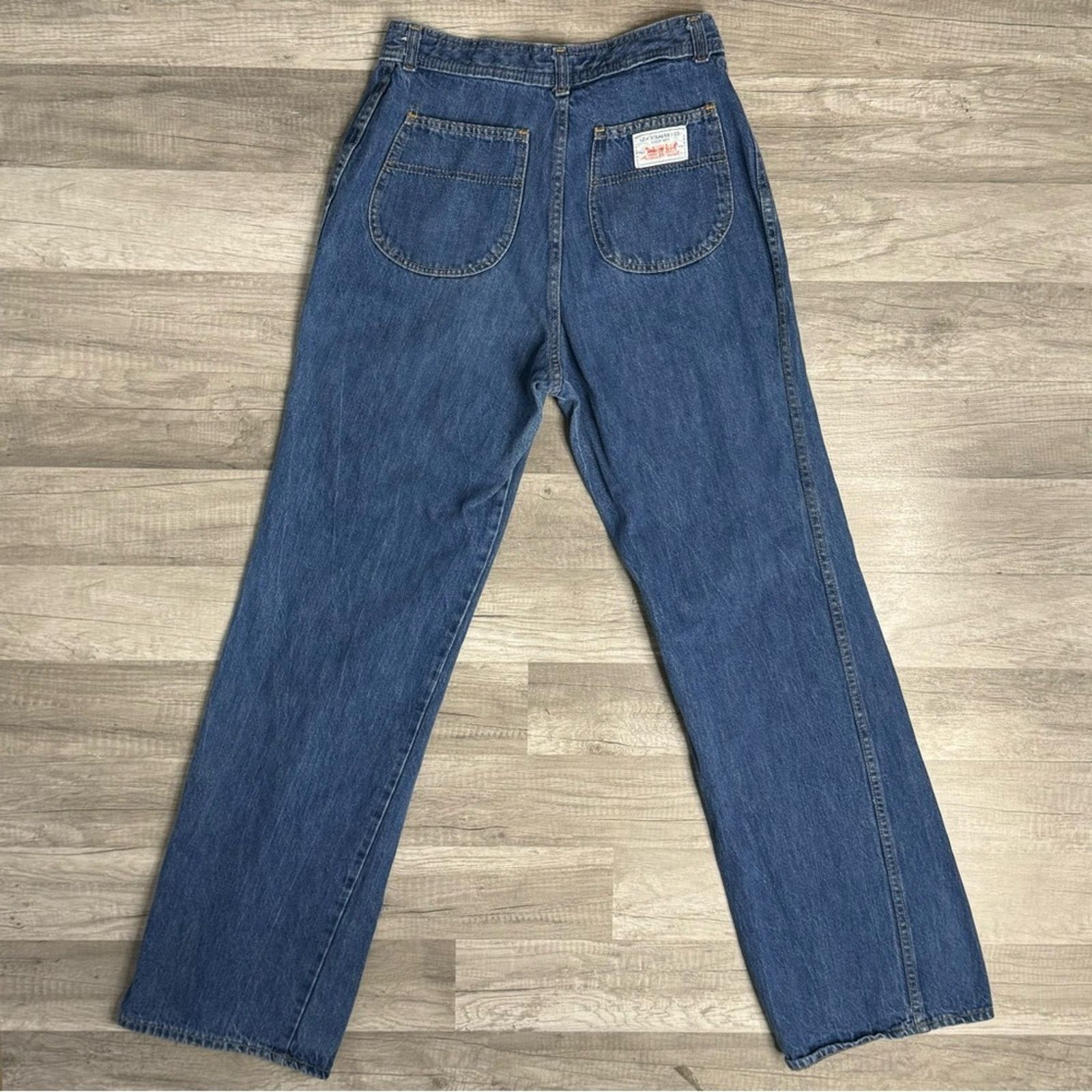 Levi's Vintage 70s Levi’s Wide Leg Jeans High Rise Flare Talon USA Size 30" / US 8 / IT 44 - 3 Thumbnail