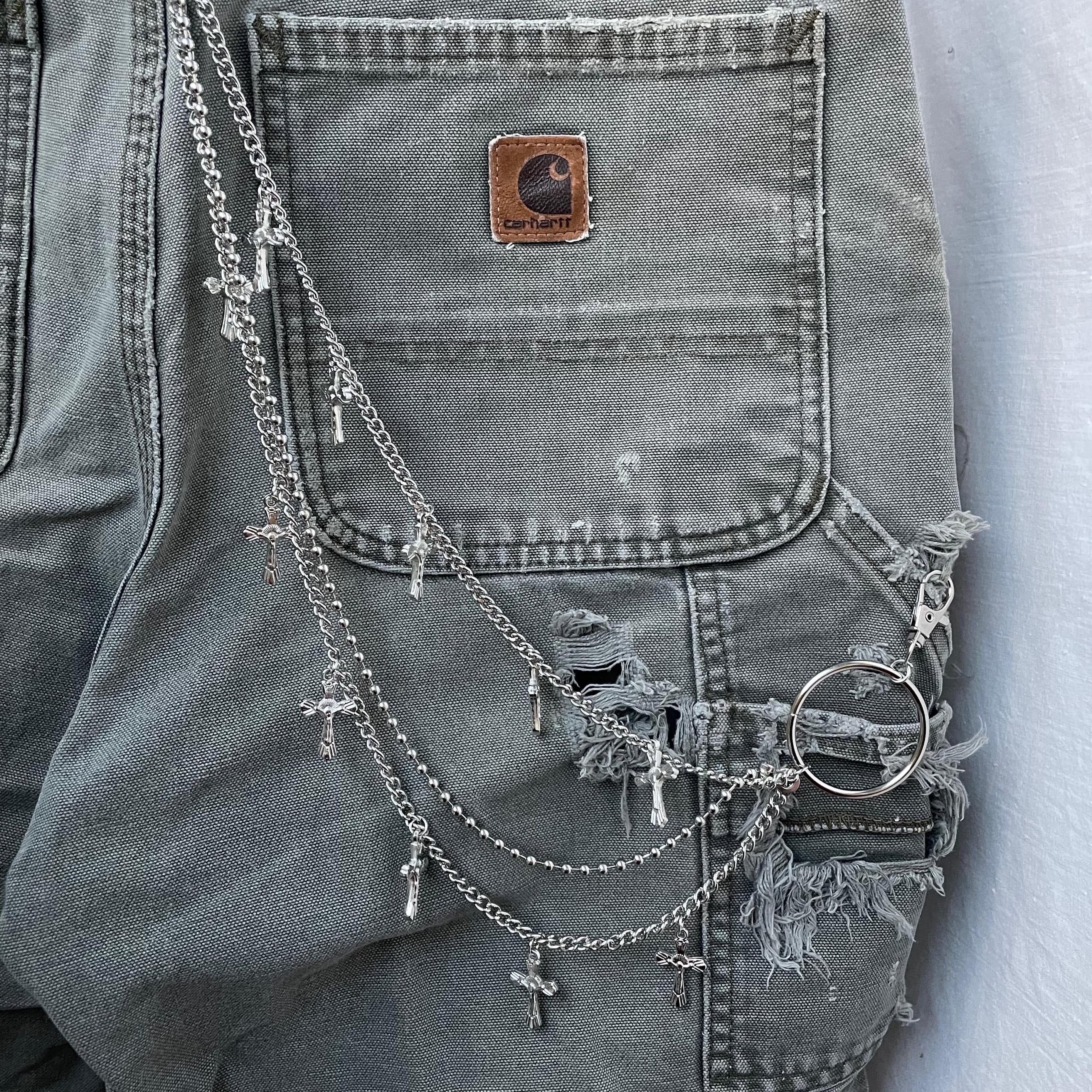 Other Y2K Сross Keychain grunge punk pants chain y2k opium Size ONE SIZE - 1 Thumbnail