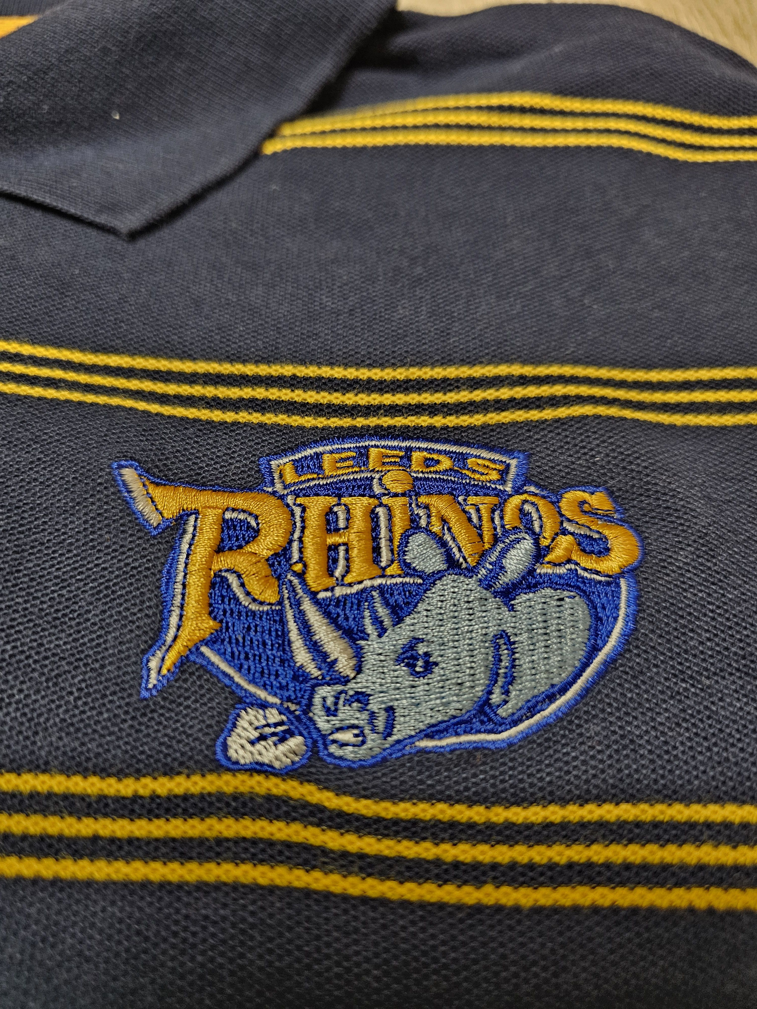 All Sport LEEDS RHINOS RUGBY JERSEY 2015 ENGLAND RUGBY COTTON POLO Size US XXL / EU 58 / 5 - 4 Thumbnail
