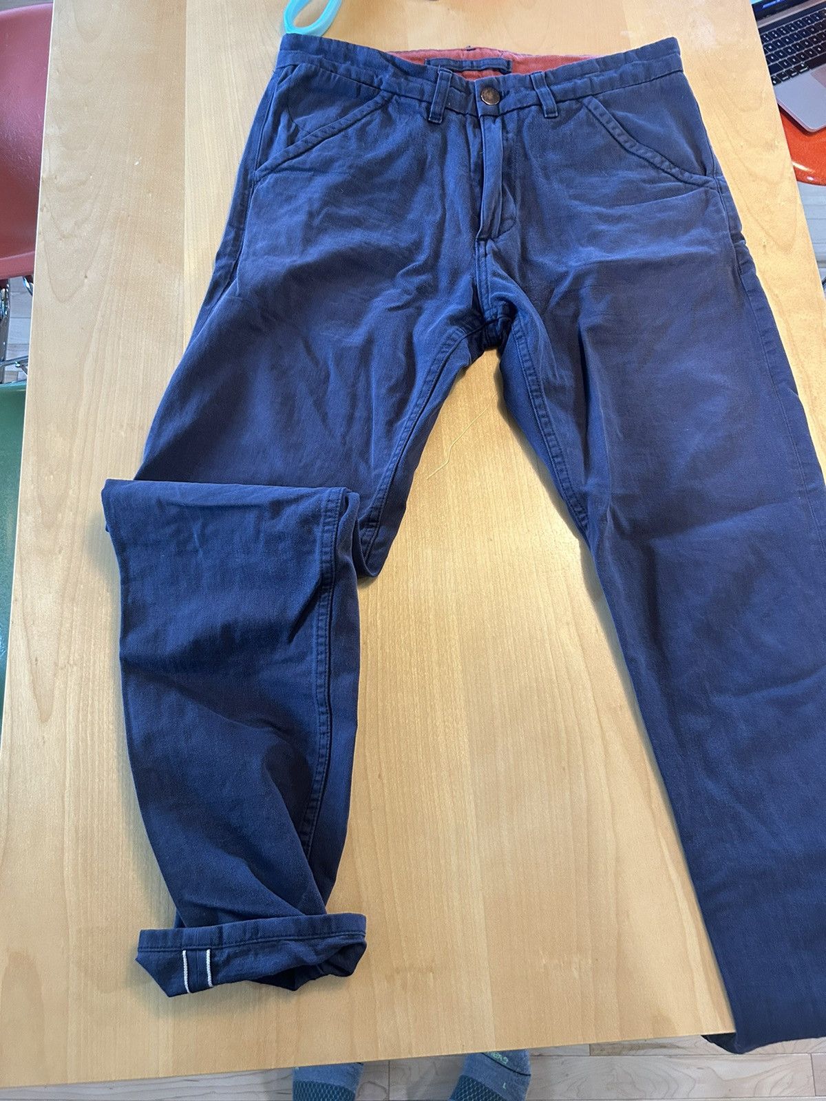 image of Freenote Cloth Workers Chino Size 31 in Navy, Men's