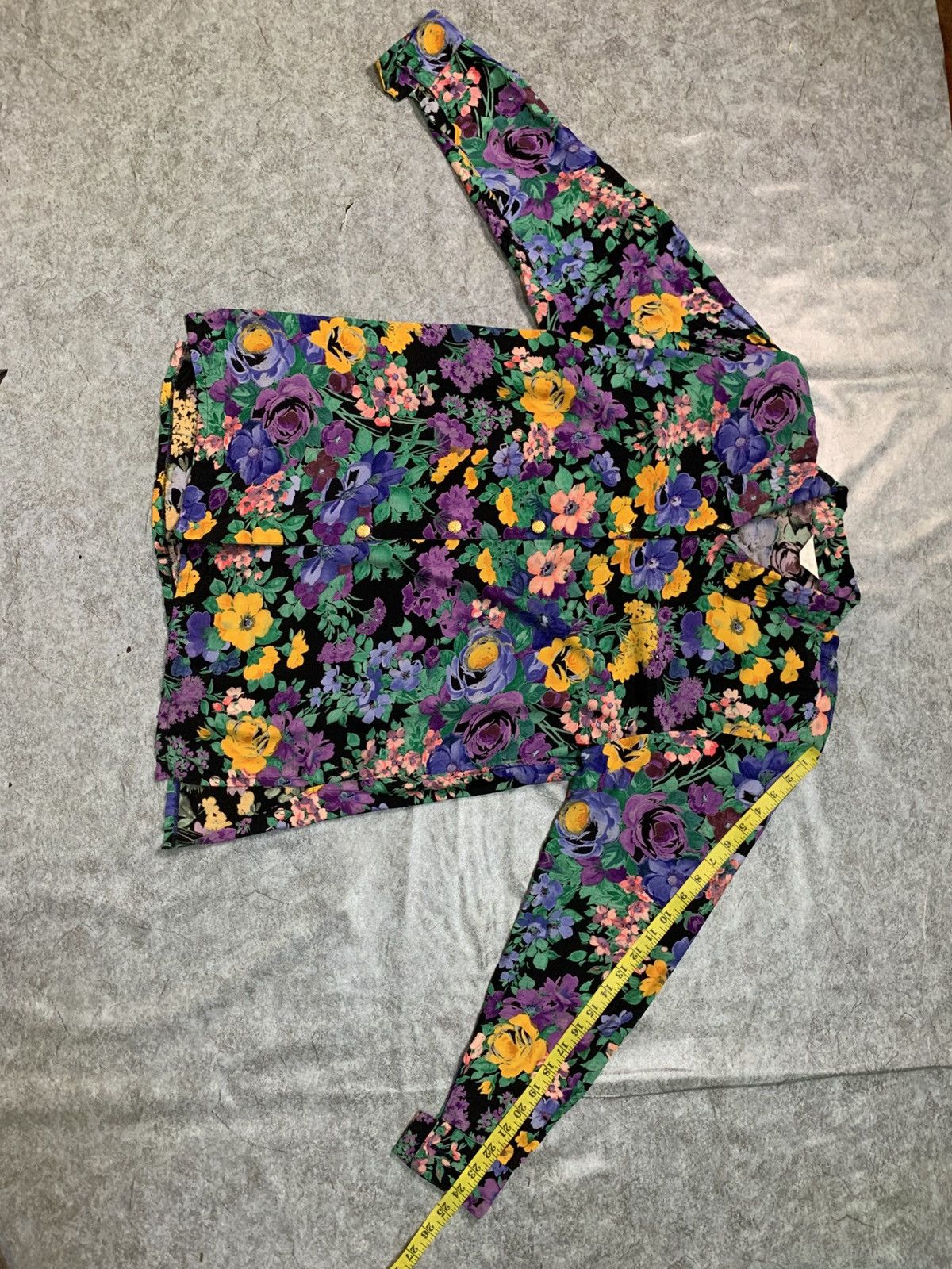 Sara Lanzi Rare Design Vintage Sara Jane Floral Button-Down Blouse Size L / US 10 / IT 46 - 9 Thumbnail